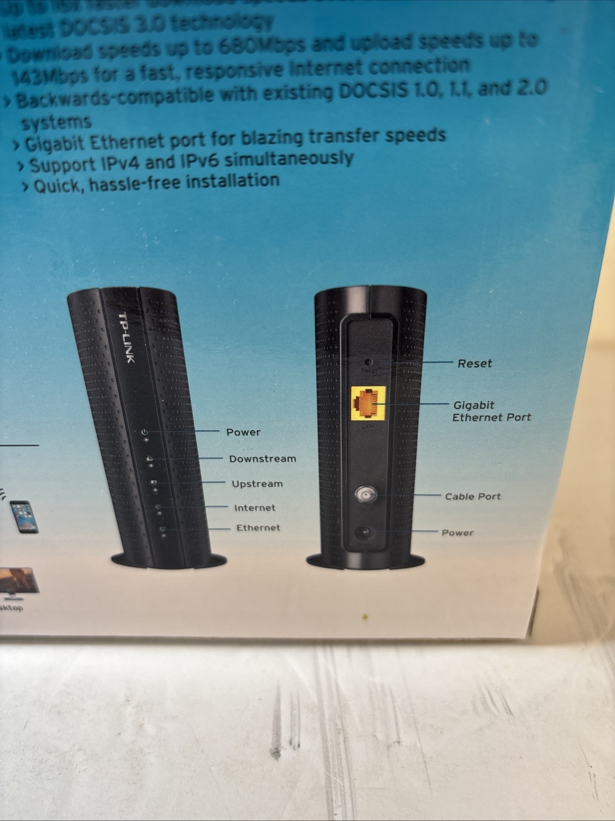TP-LINK TC-7620 680Mbps Cable Modem – Brand New