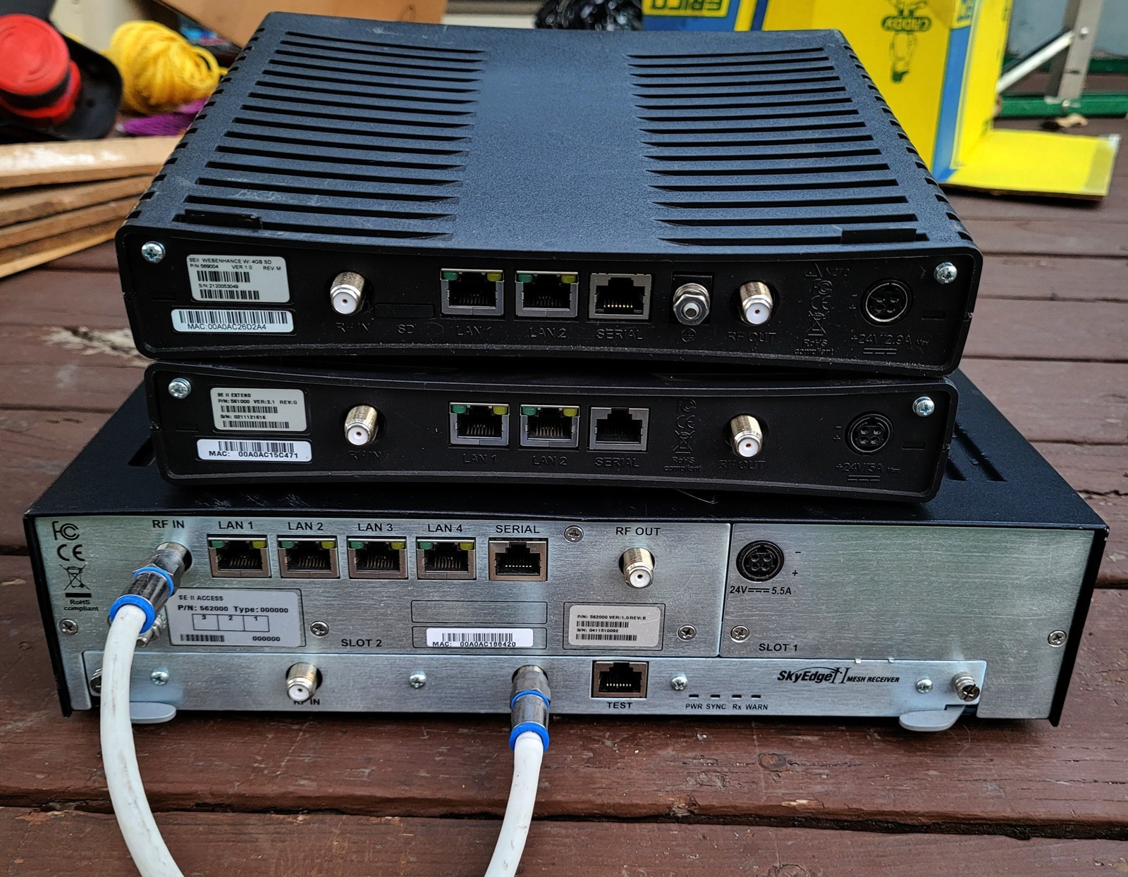 5x Gilat SkyEdge II Extend WebEnhance Access Satellite Router Modem 562000-AS-IS