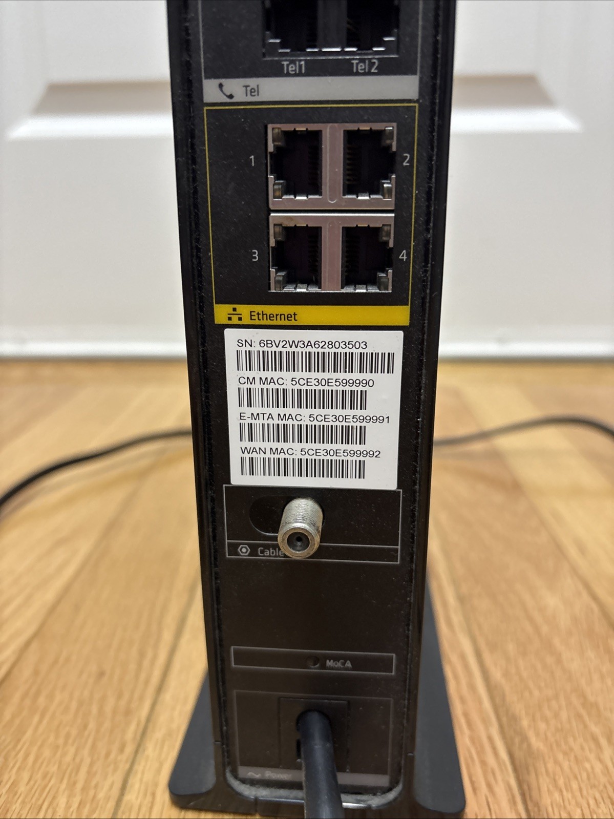 Xfinity Arris TG1682G Dual Band Wireless Cable Modem Router w/ Power Cord