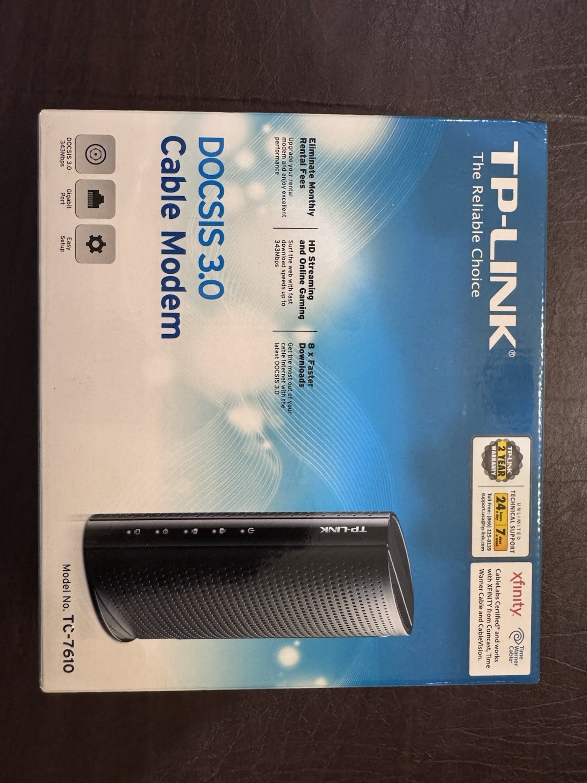 TP-LINK TC-7610 DOCSIS 3.0 Cable Modem