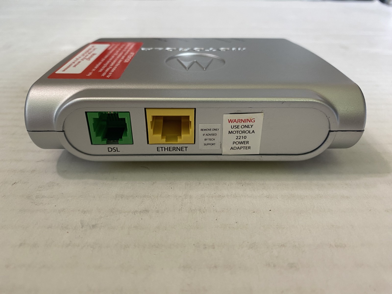 Motorola High Speed DSL Modem MSTATEA 2210-02-1022 AT&T w/ Accessories