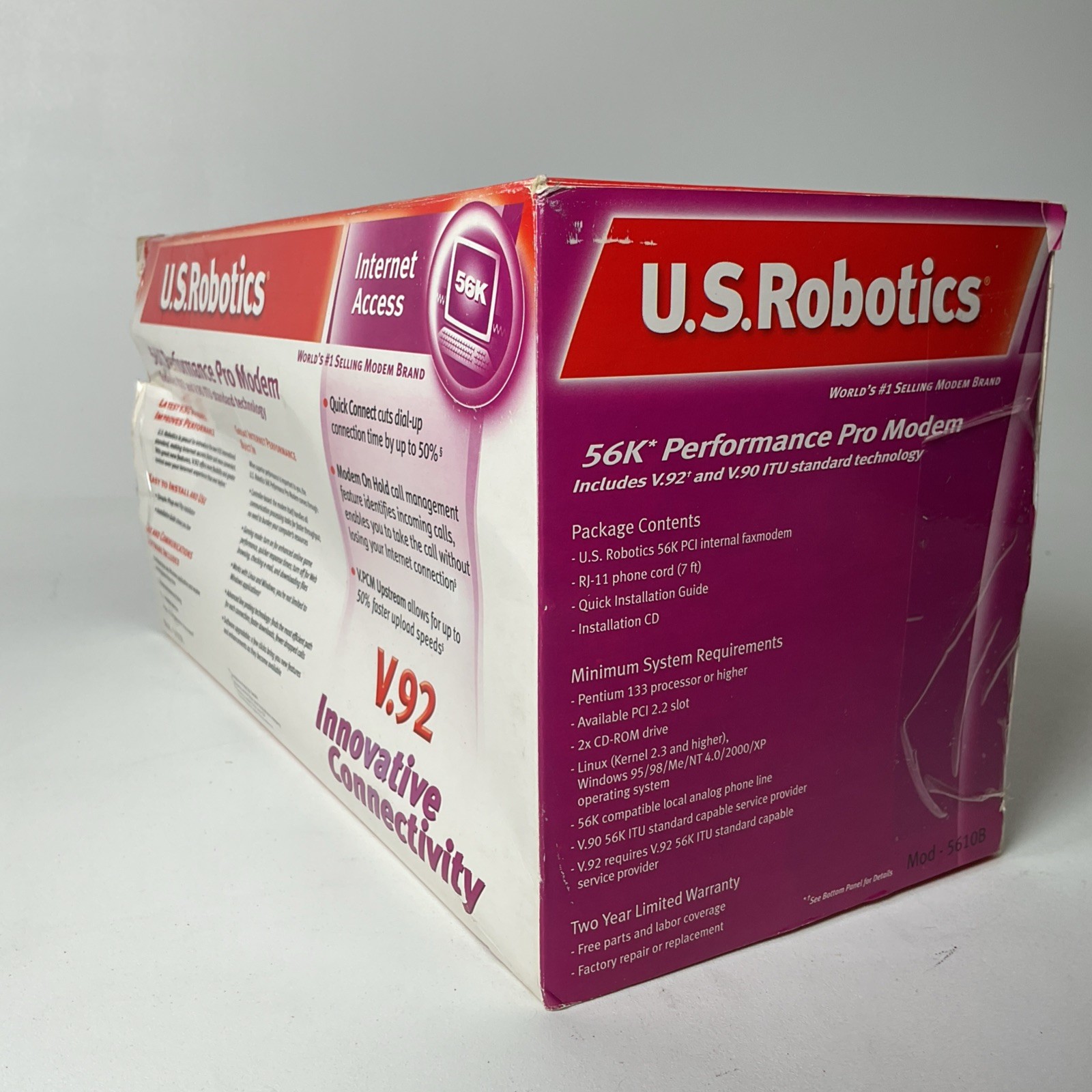 U.S. Robotics 56K Performance Pro Modem Mod-5610B V.92 USR5610B – Open Box