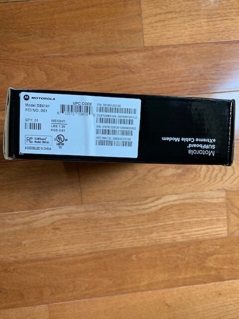 MOTOROLA SURFboard eXtreme Cable Modem
