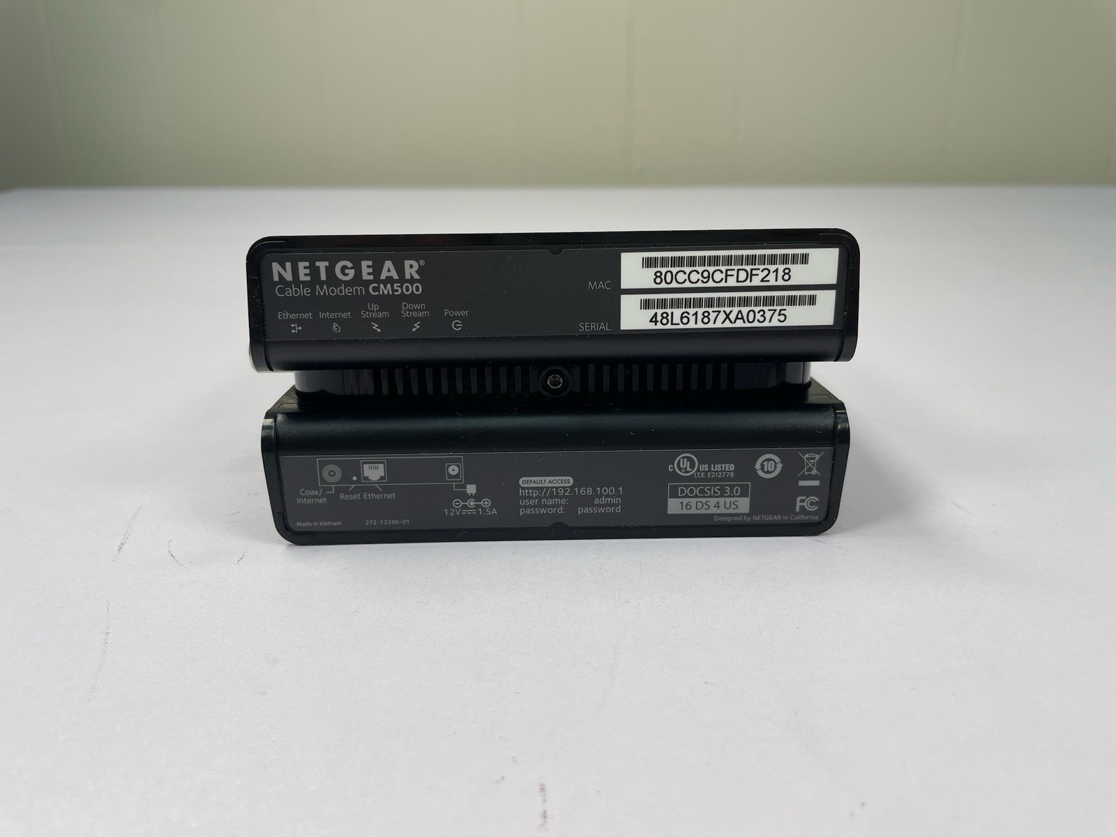 NETGEAR Cm500-1aznas 16×4 DOCSIS 3.0 Cable Modem Max Download Speeds of 686mbps
