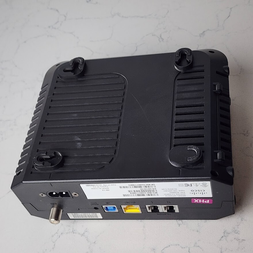 Cisco DPQ3212 Cable Modem w Embedded Digital Voice Adapter-Power Cord