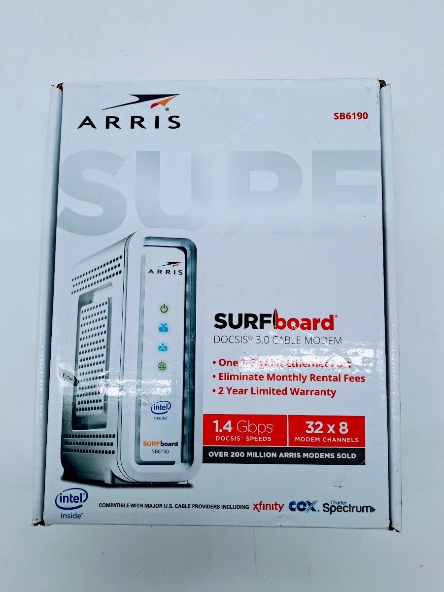 ARRIS SURFboard SB6190 DOCSIS 3.0 32 x 8 Gigabit Cable Modem