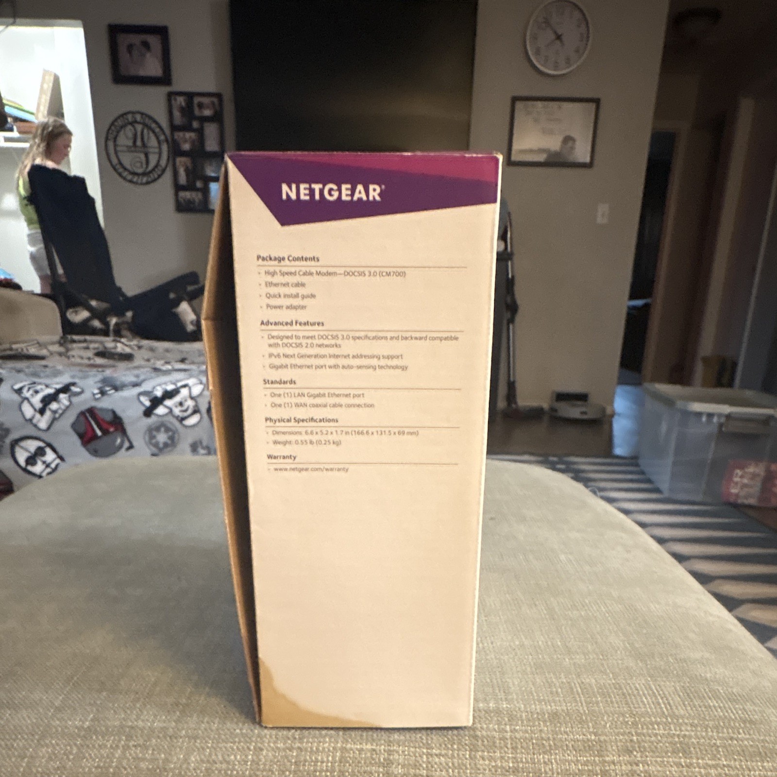 NETGEAR CM700 Cable Modem DOCSIS 3.0 32×8 1.4 Gbps CM700-1AZNAS