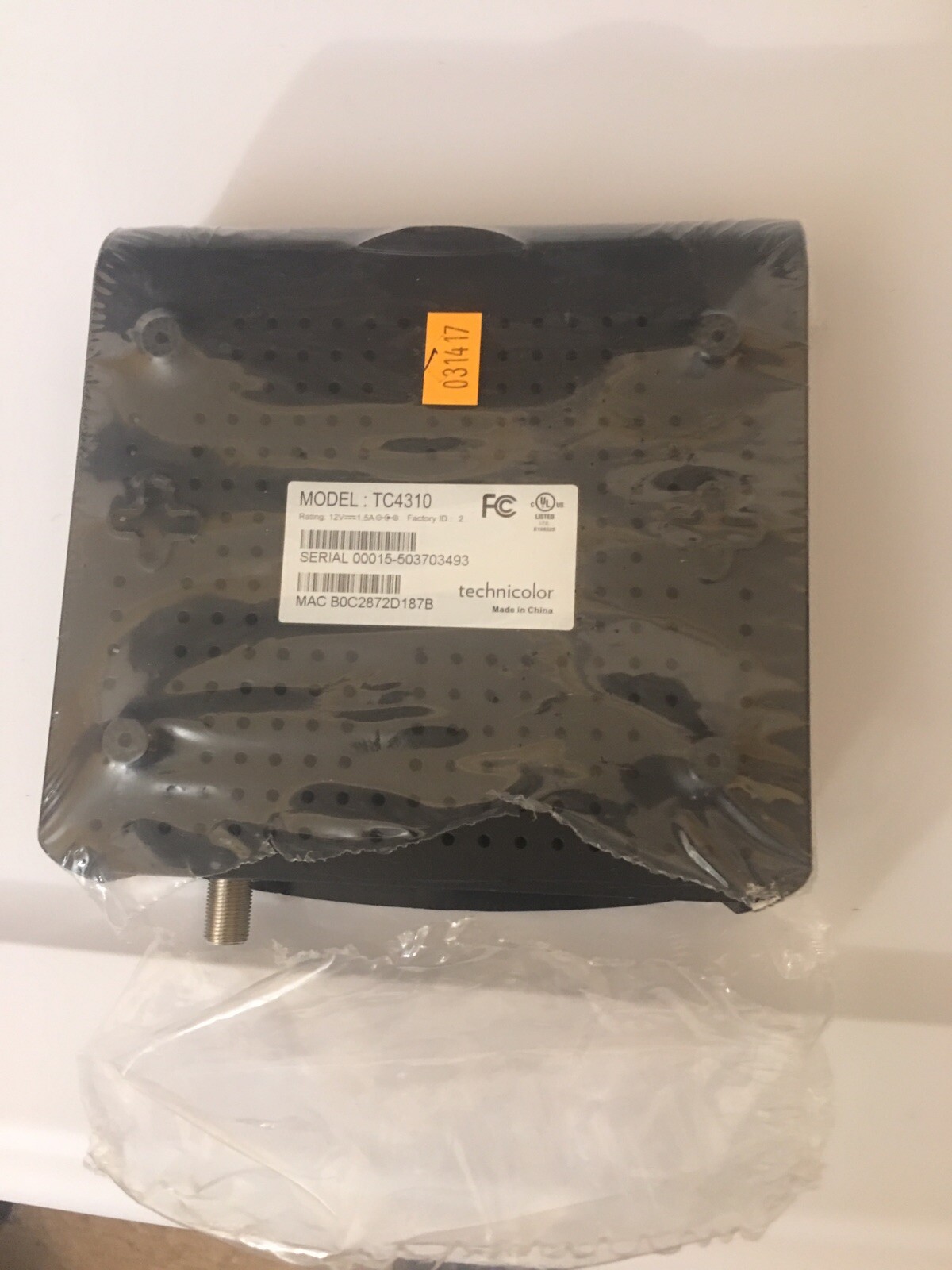 NEW Open TECHNICOLOR TC4310 cable modem No Box No Wires