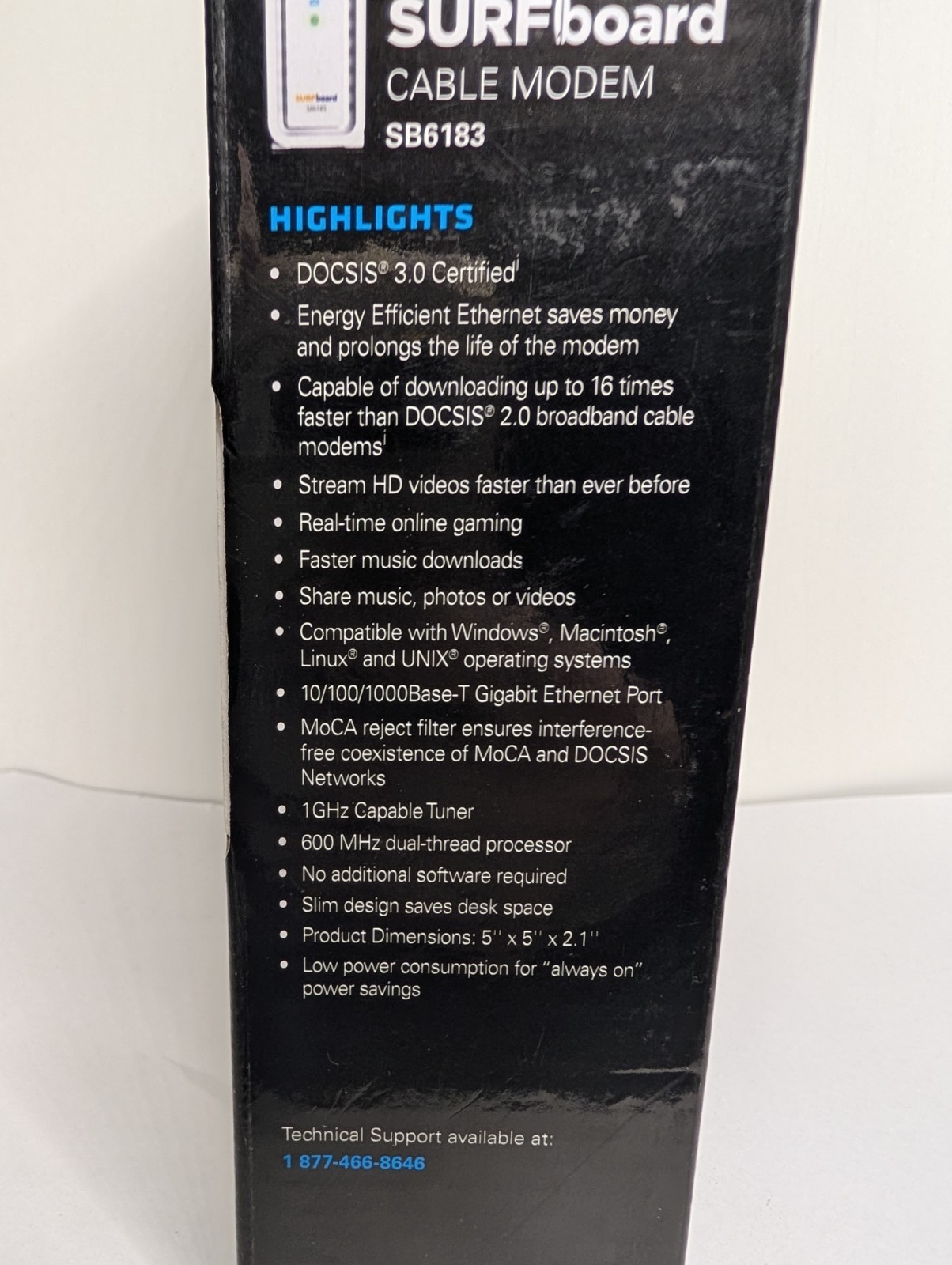 Arris SURFboard Modem SB6183 DOCSIS 3.0 Open Box