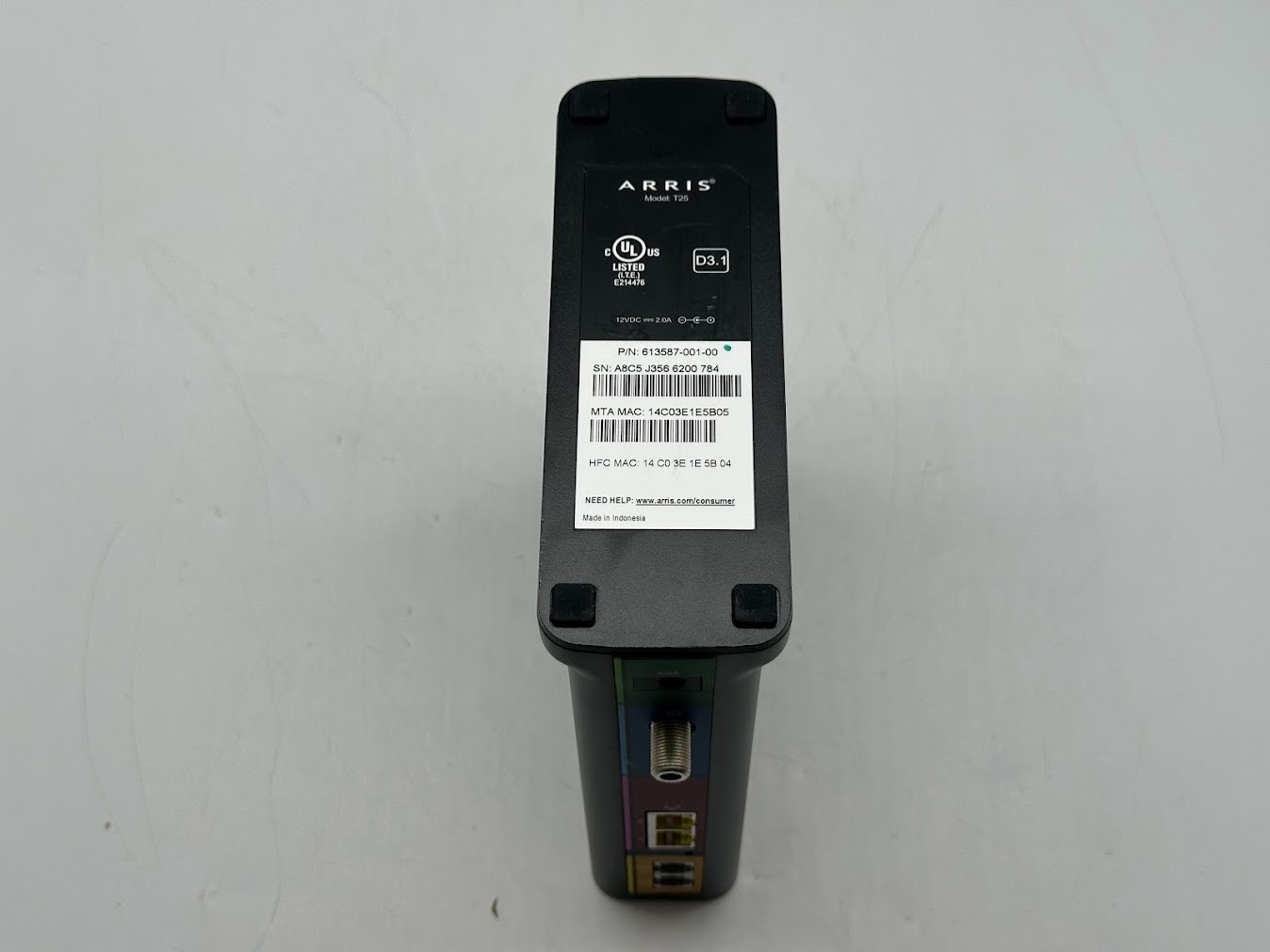 ARRIS (T25) – Cable Modem – Fast DOCSIS 3.1 Gigabit Cable Modem -READ/FOR PARTS