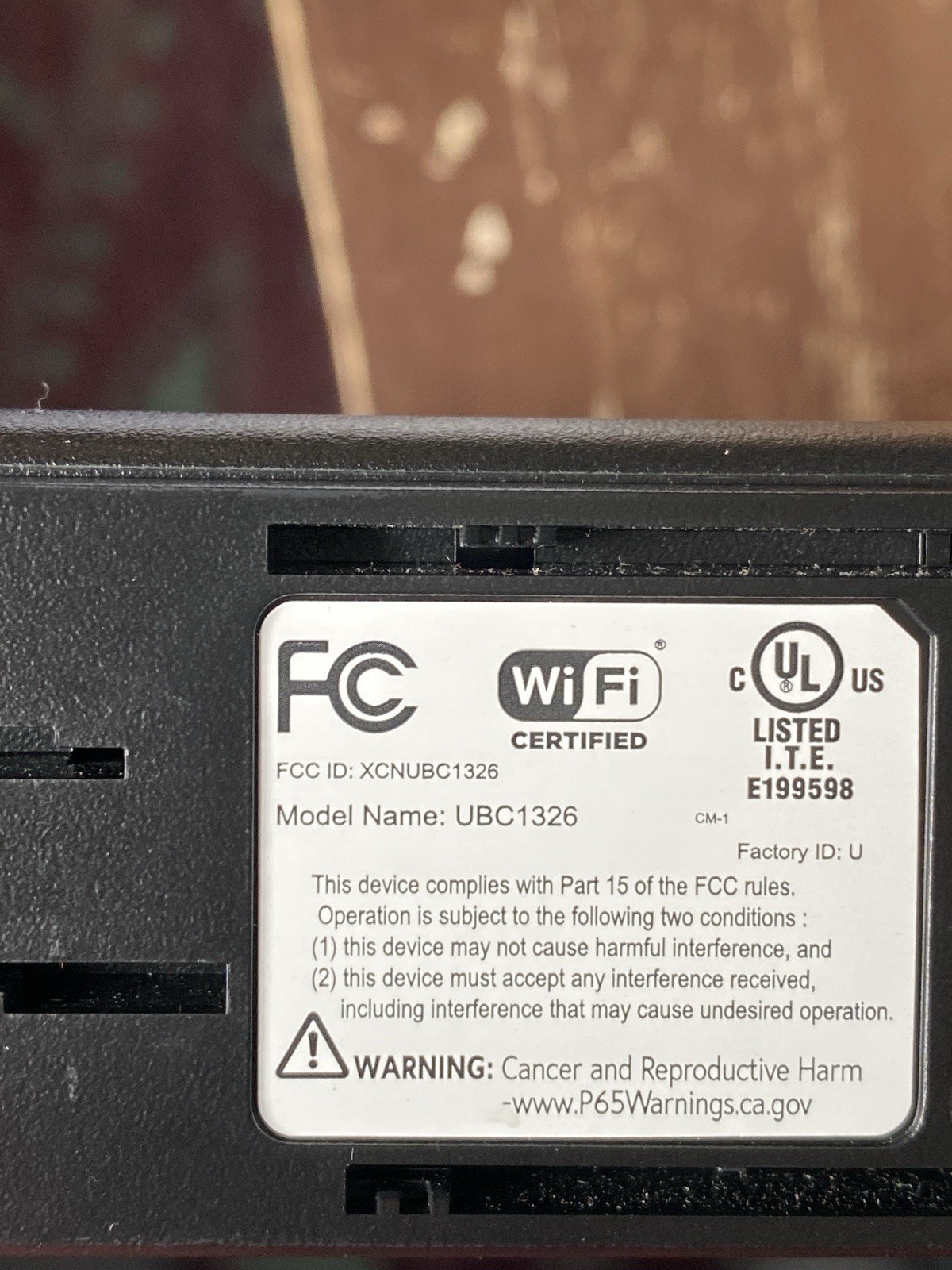Optimum UBC1326 Gateway 6 DOCSIS 3.1 Modem/Router for Optimum (Never Activated)