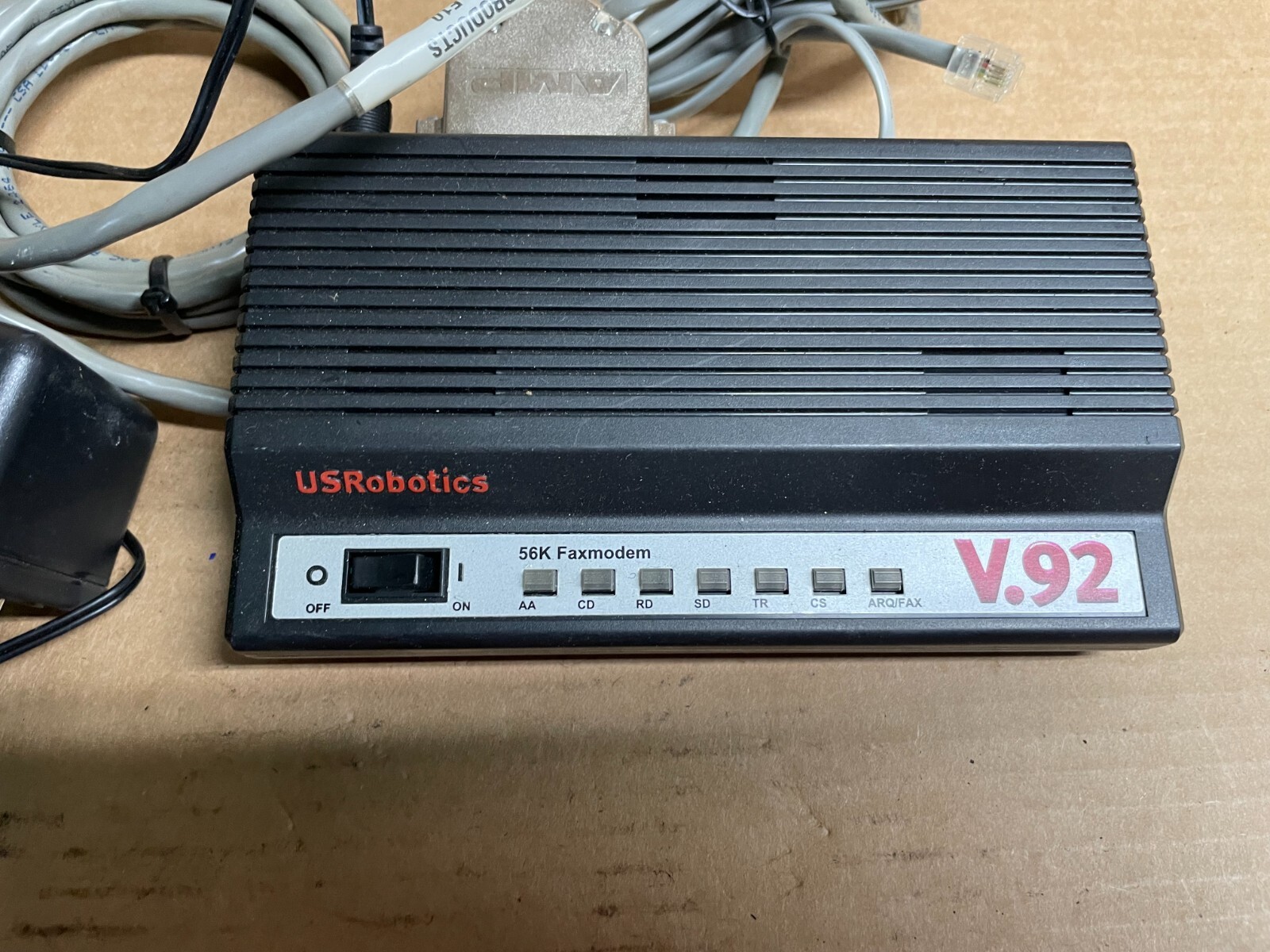 U.S. Robotics 5686E External 56K Faxmodem w/ Power Adapter V.92