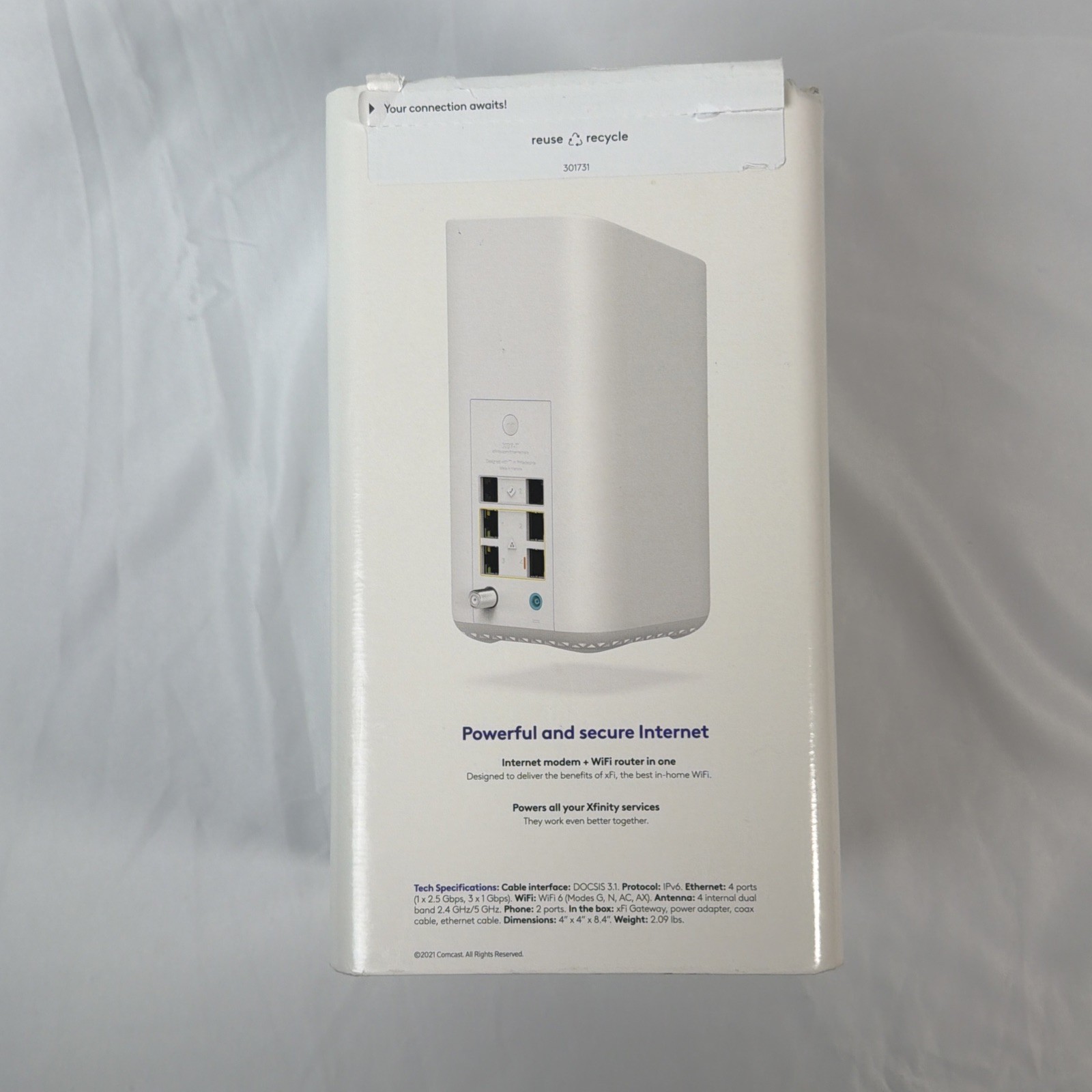 Xfinity XB7 CGM4331COM WiFi Cable Modem Router Gateway Tested Powers On