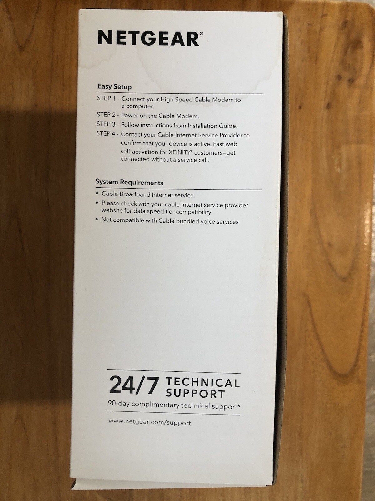 NETGEAR Cm500-1aznas 16×4 DOCSIS 3.0 Cable Modem Max Download Speeds of 686mbps