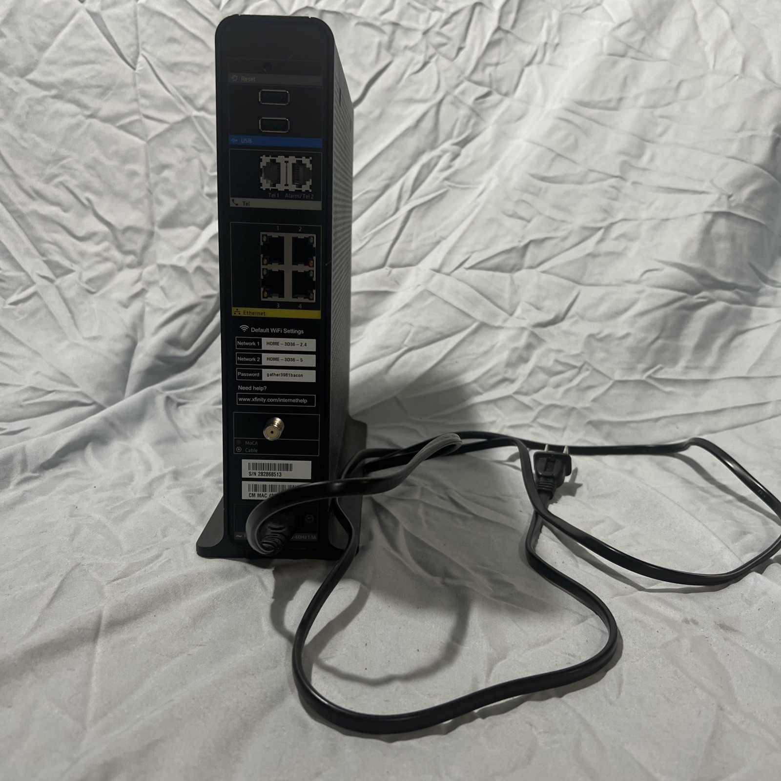 Xfinity DPC3941T DOCSIS 3.0 Dual Band WiFi XB3 Device Type Voice Gateway Router