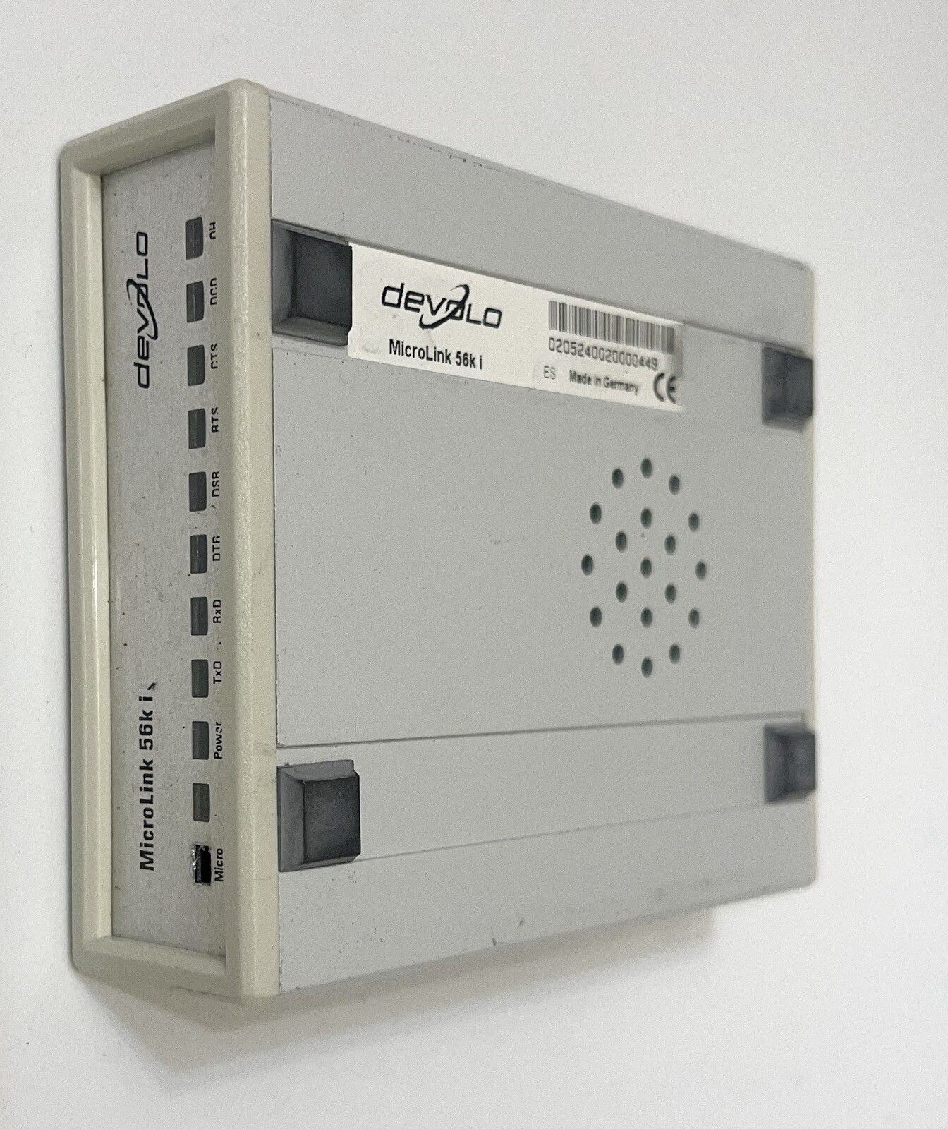 DEVOLO MICROLINK 56K i MT:2005 V.90 HIGH SPEED MODEM TRANSFER RATE (Tested)