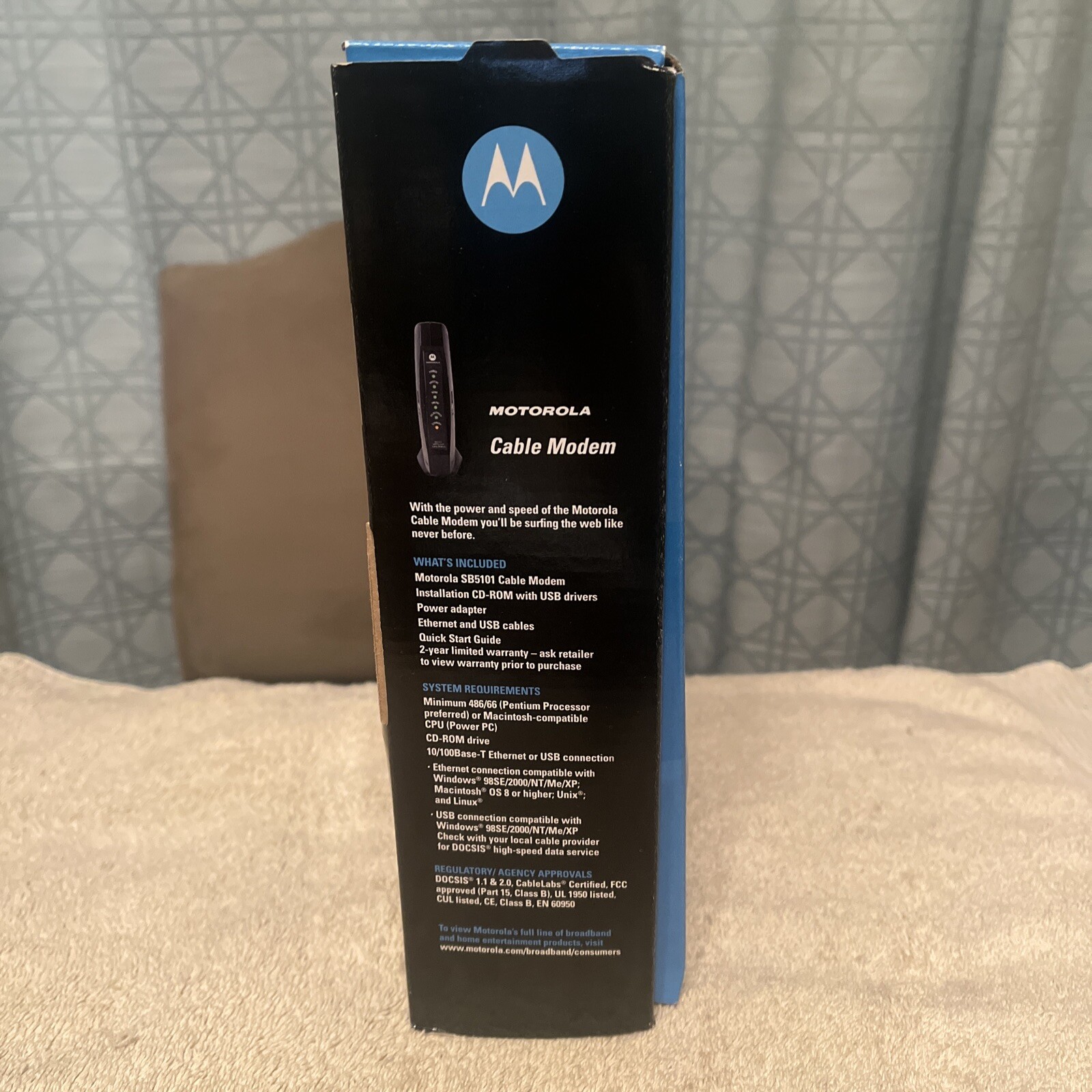 Motorola SURFboard SB5101 Cable Modem With AC Adapter Brand New