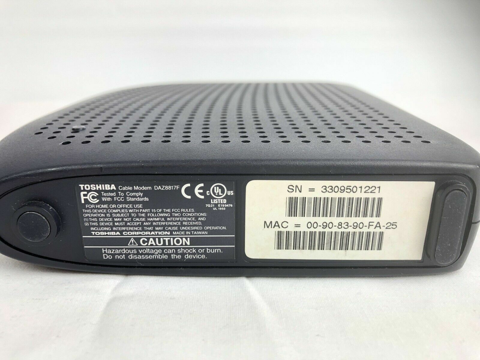 Toshiba PCX2200 Cable Modem DAZ8817F For Home or Office 43 Mbps DOCSIS 2.0