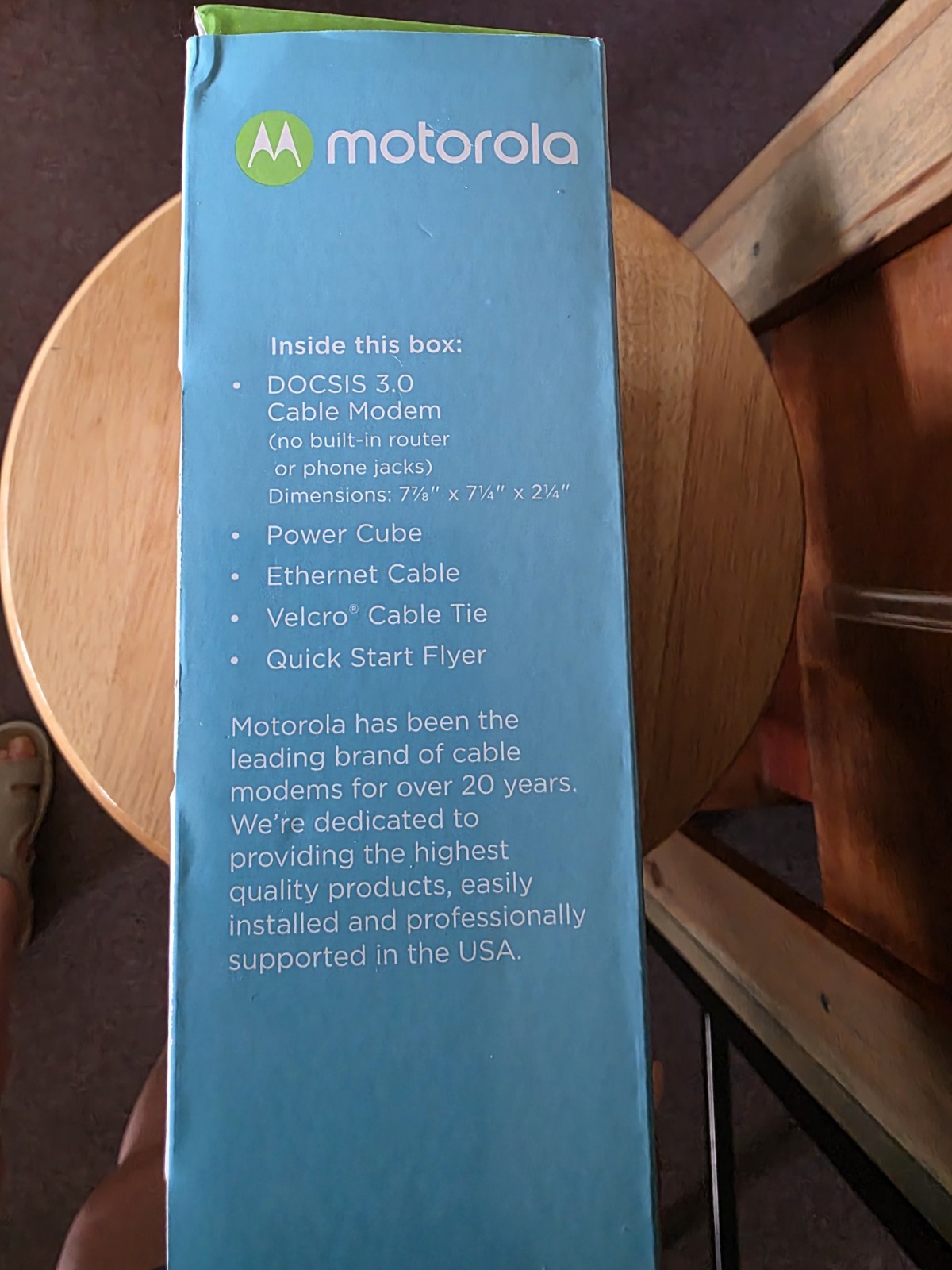 Motorola 24 X 8 Cable Modem 1000+ Mbps Never Used In Opened Box