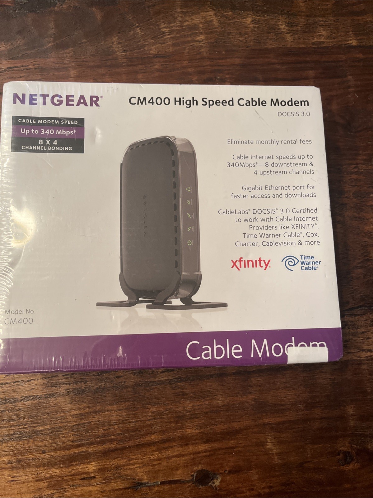 Netgear CM 400 High Speed Modem Cable New Sealed