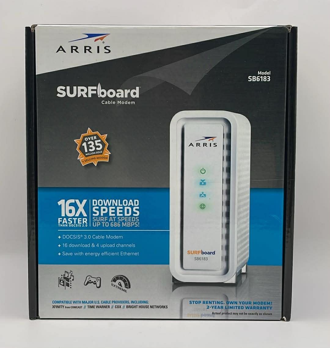 Arris Surfboard Cable Modem SB6183 DOCSIS 3.0