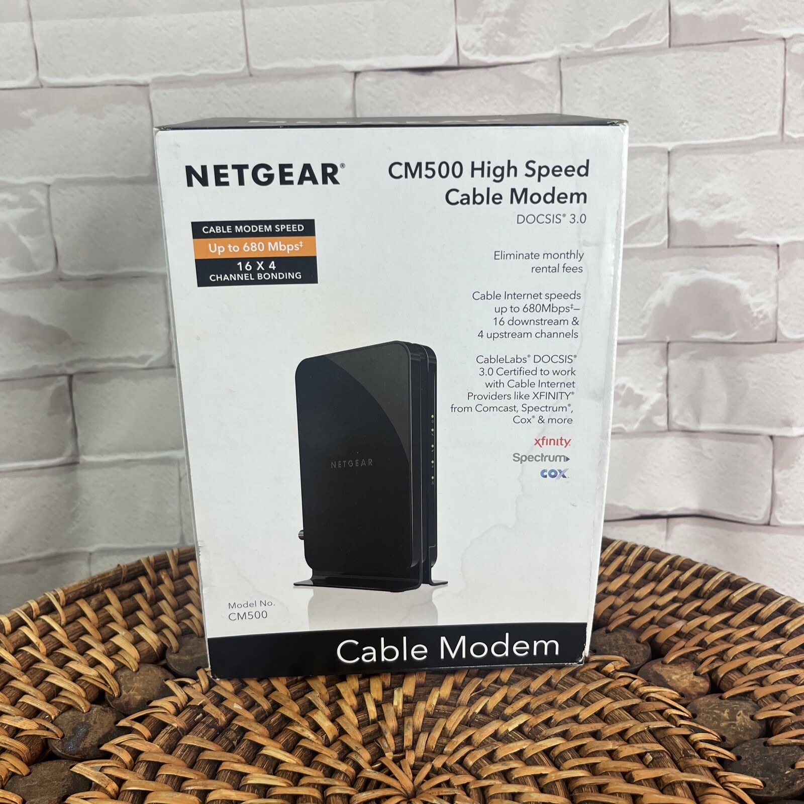 NETGEAR Cm500-1aznas 16×4 DOCSIS 3.0 Cable Modem Max Download Speeds of 686mbps
