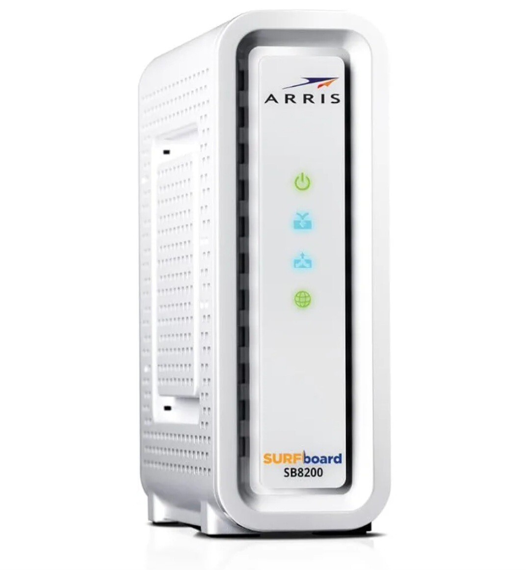 Arris Surfboard Cable Modem SB8200 Comcast Xfinity, Cox, Charter Spectrum 2Gbps