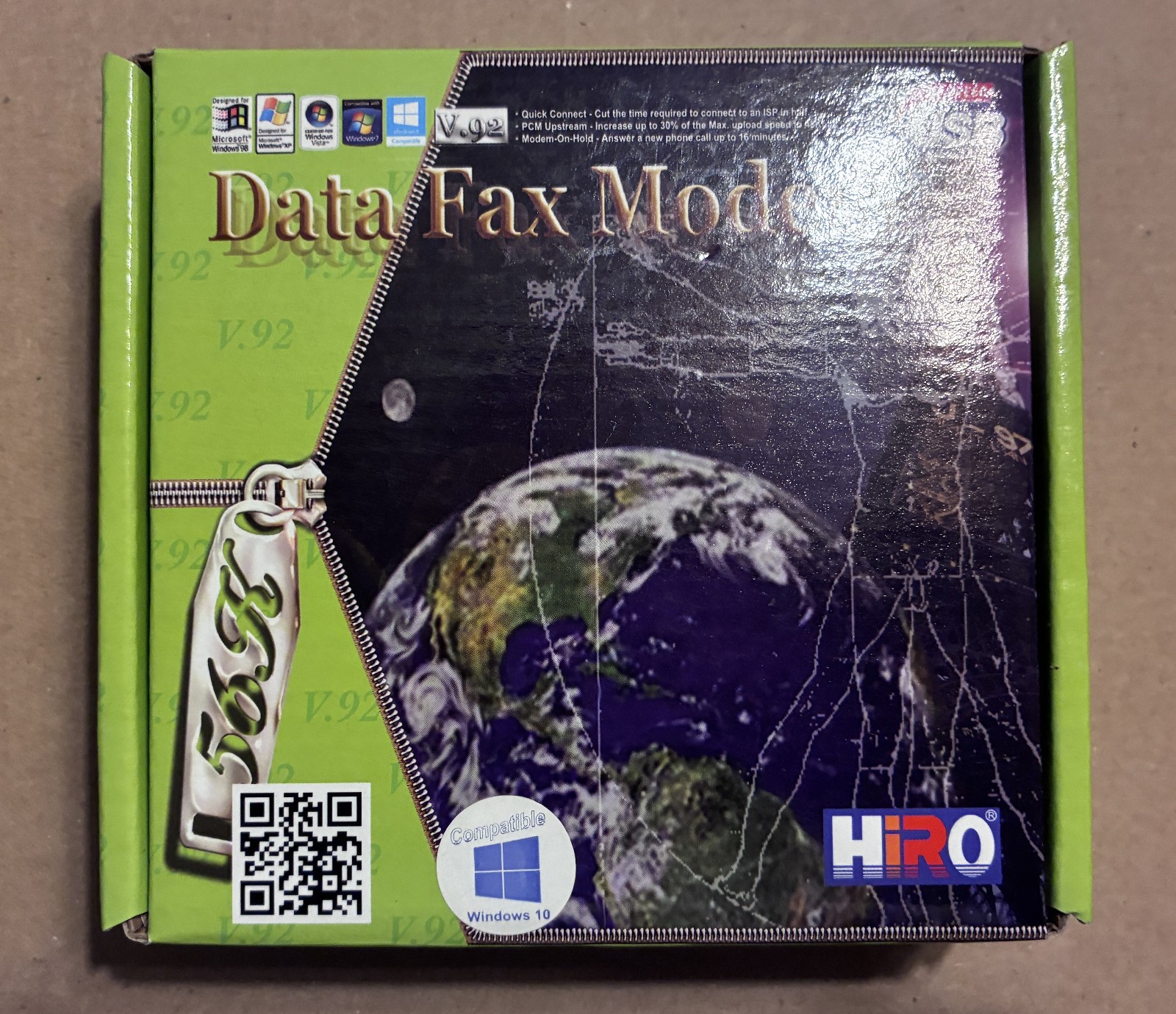 HiRO V.92 56K USB External Data Fax Modem – Model: H50113