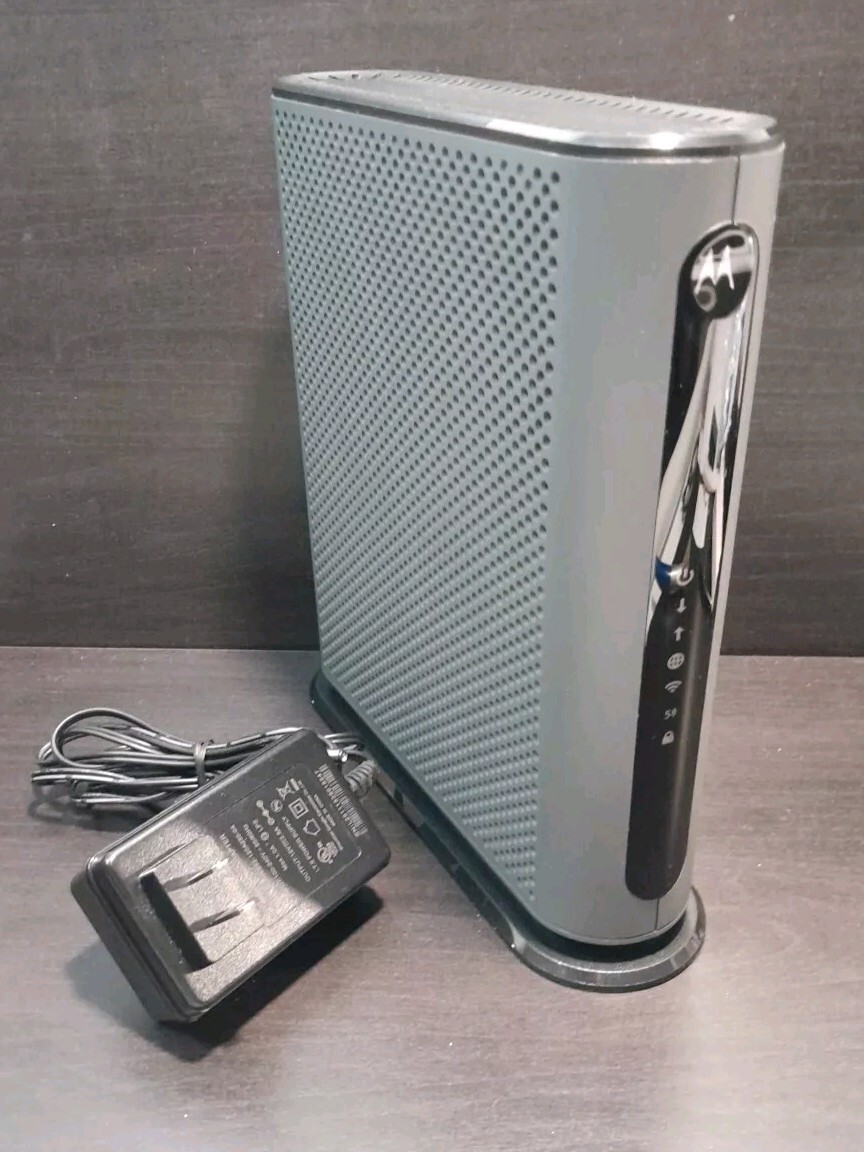 Motorola 16×4 DOCSIS 3.0 Cable Modem plus AC1900 Router Model MG7550 TESTED