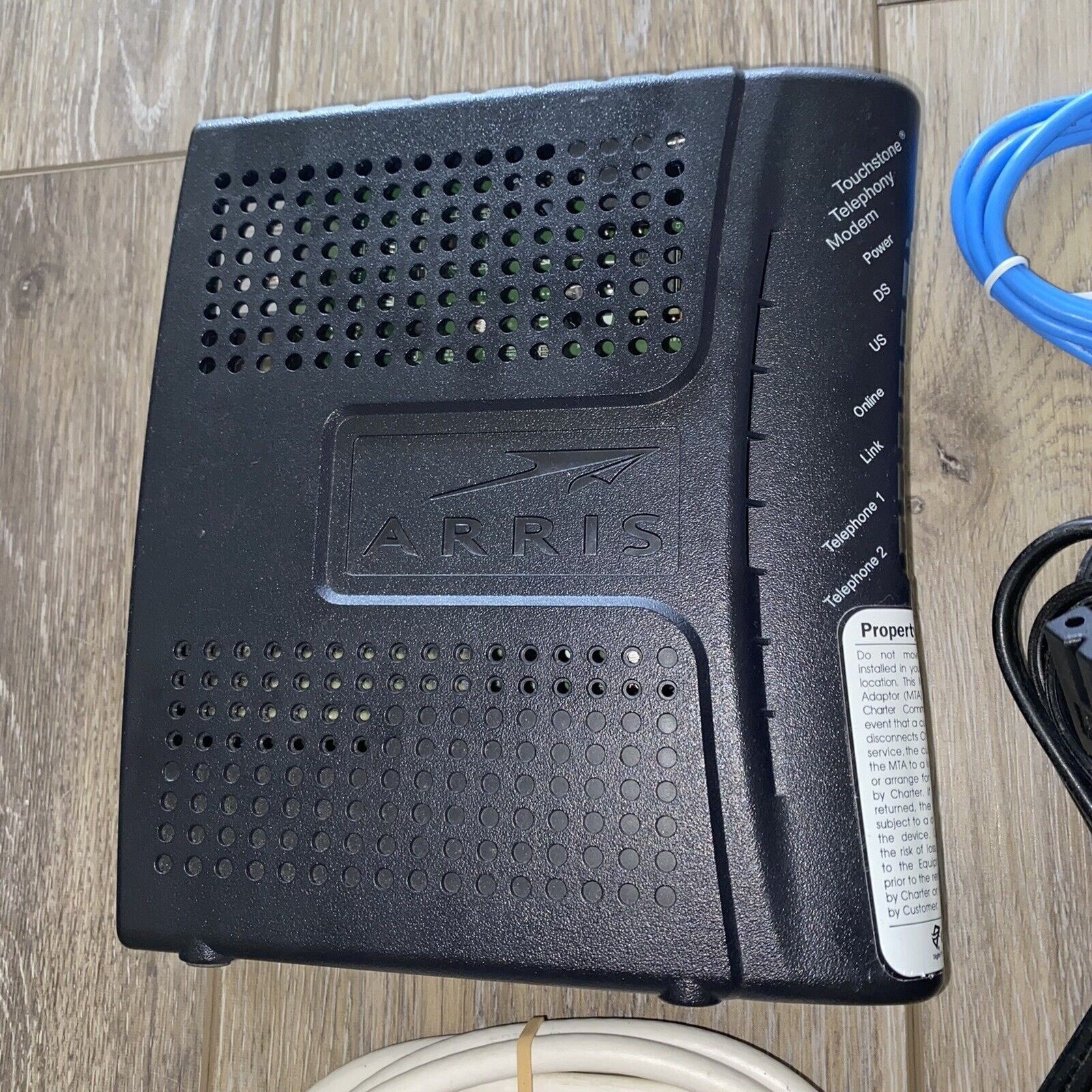 Arris TM632A Cable Touchstone Telephony Modem With Cables