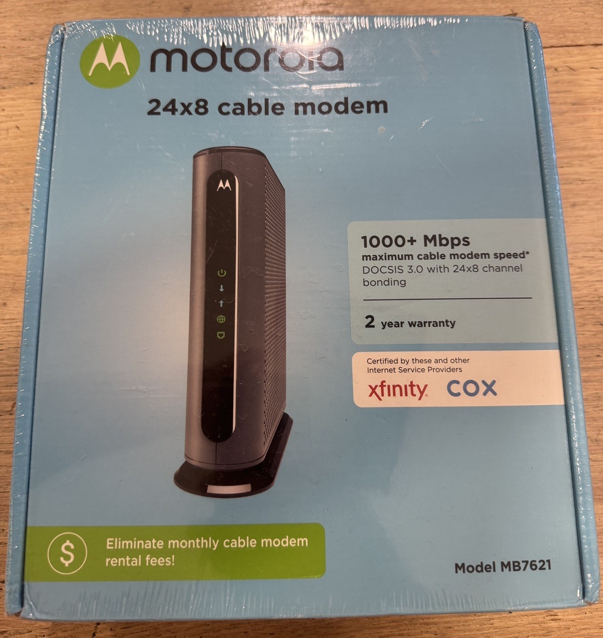 Motorola MB7621 1802 V1.0 Modem 1000 MBPS 24×8 Cable ~ Brand New Still Sealed