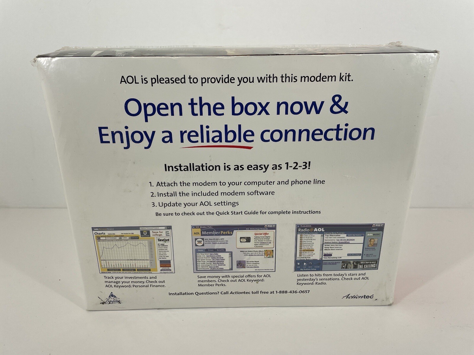 VTG Actiontec Modem Kit From AOL NEW SEALED EX56012-04
