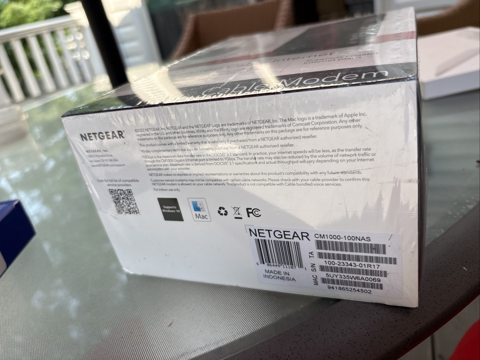 Netgear CM1000 DOCSIS Ultra-High Speed Cable Modem new sealed box