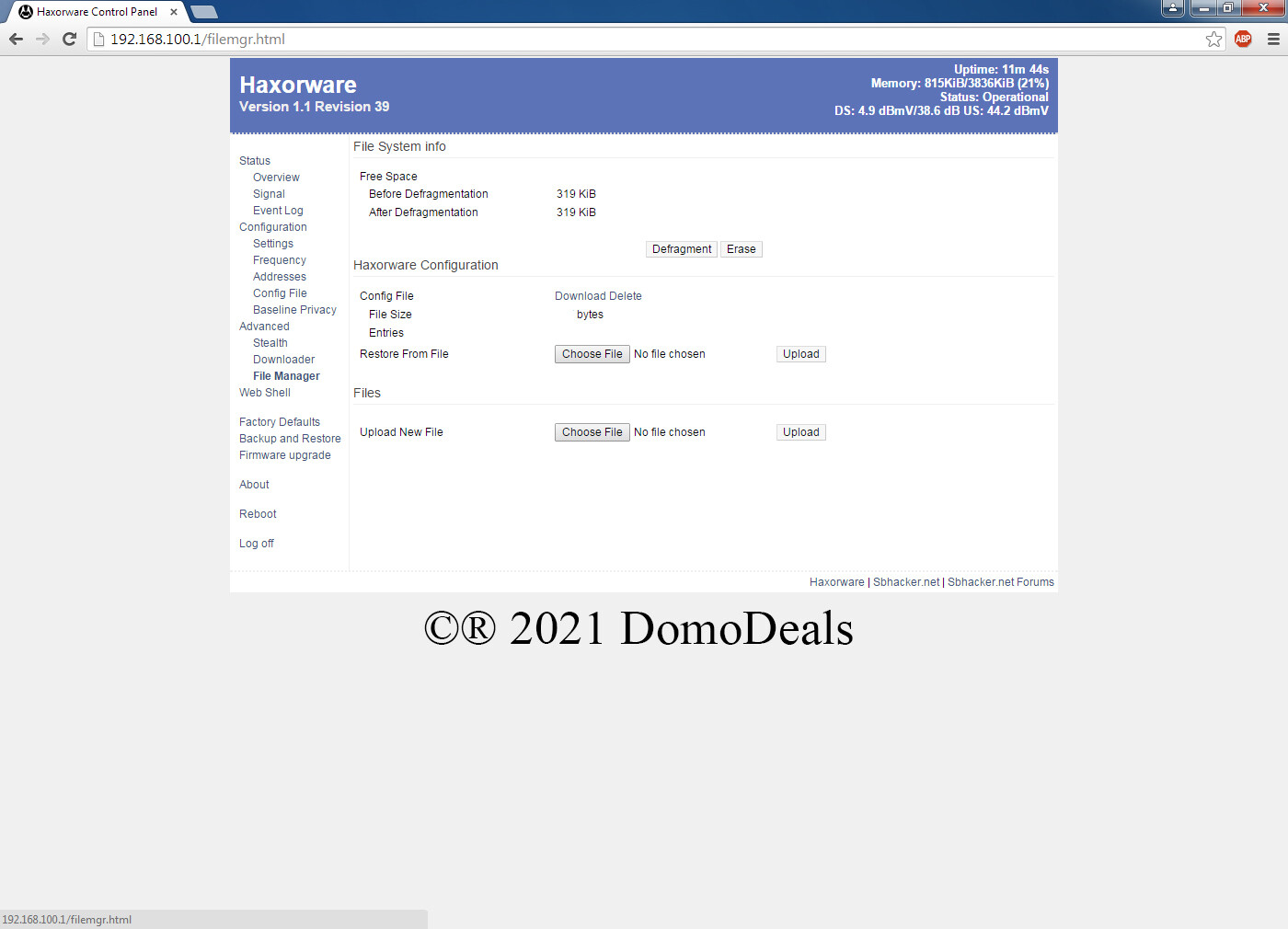 Motorola SB5101 DOCSIS 2.0 Cable Modem with Haxorware