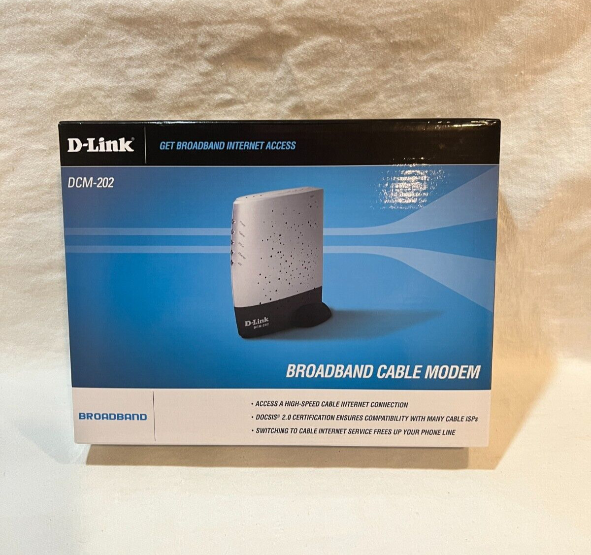 D-Link DCM-202 DOCSIS 2.0 Cable Modem Broadband Internet Access