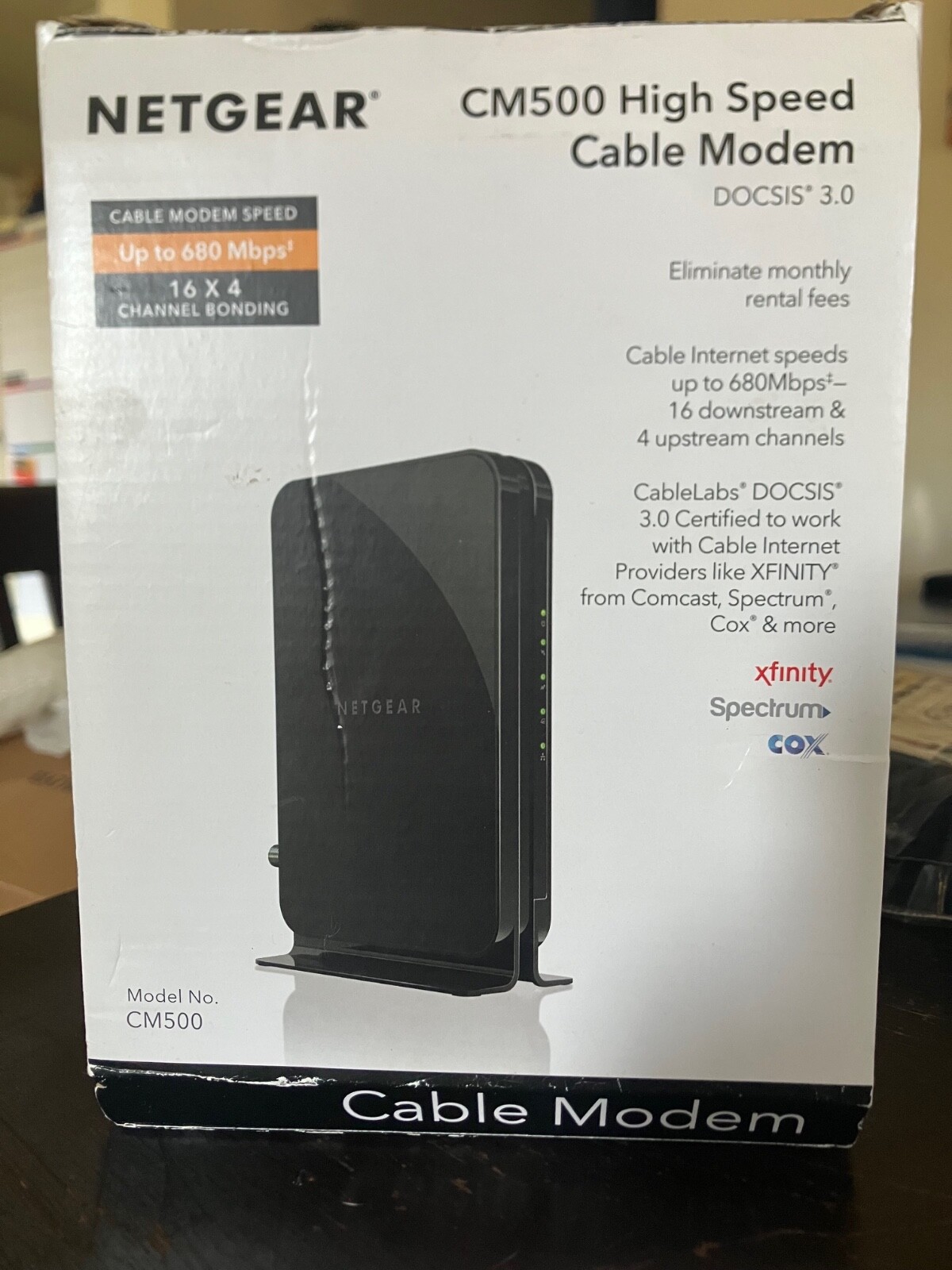 NETGEAR CM500 (CM500100NAS) 680 Mbps – Black