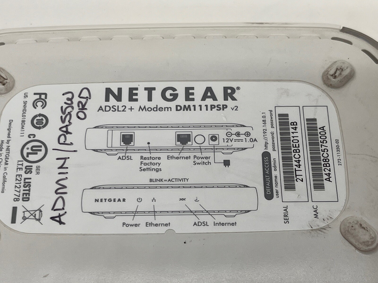 NETGEAR Broadband ADSL2+ Modem | DMP111PSP v2 + NG Wifi Range Extender AC750