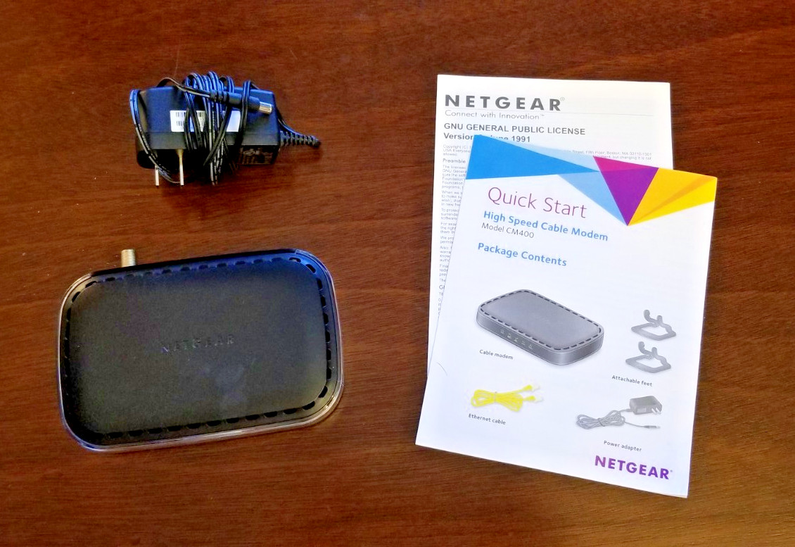 Netgear CM400 Cable Modem As Shown