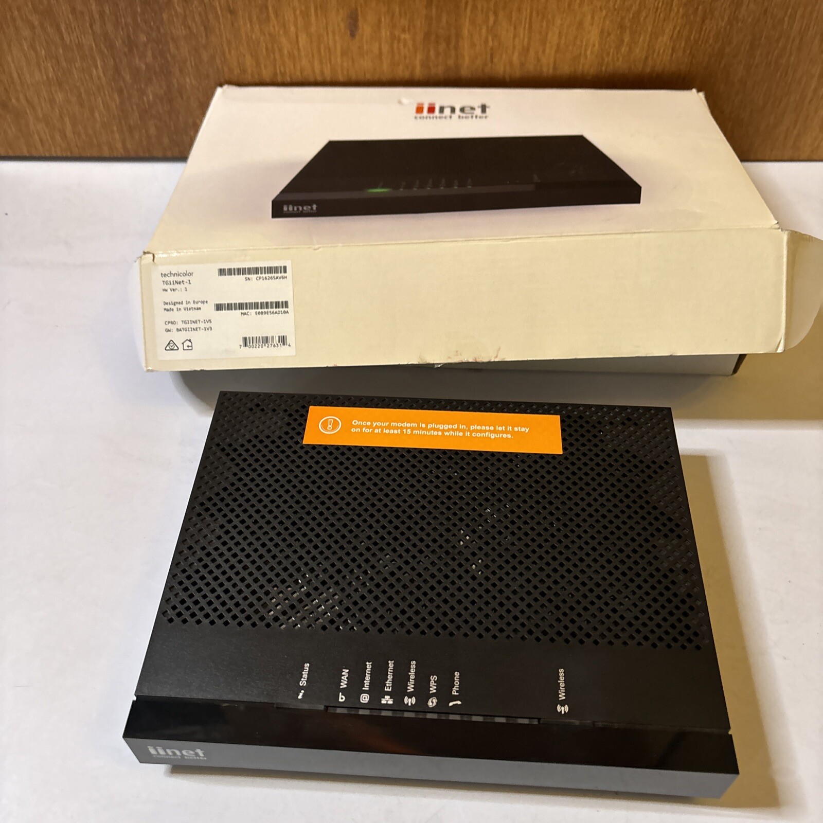 iiNet Technicolor Modem Wireless VoIP TGiinet-1 *Never Used*
