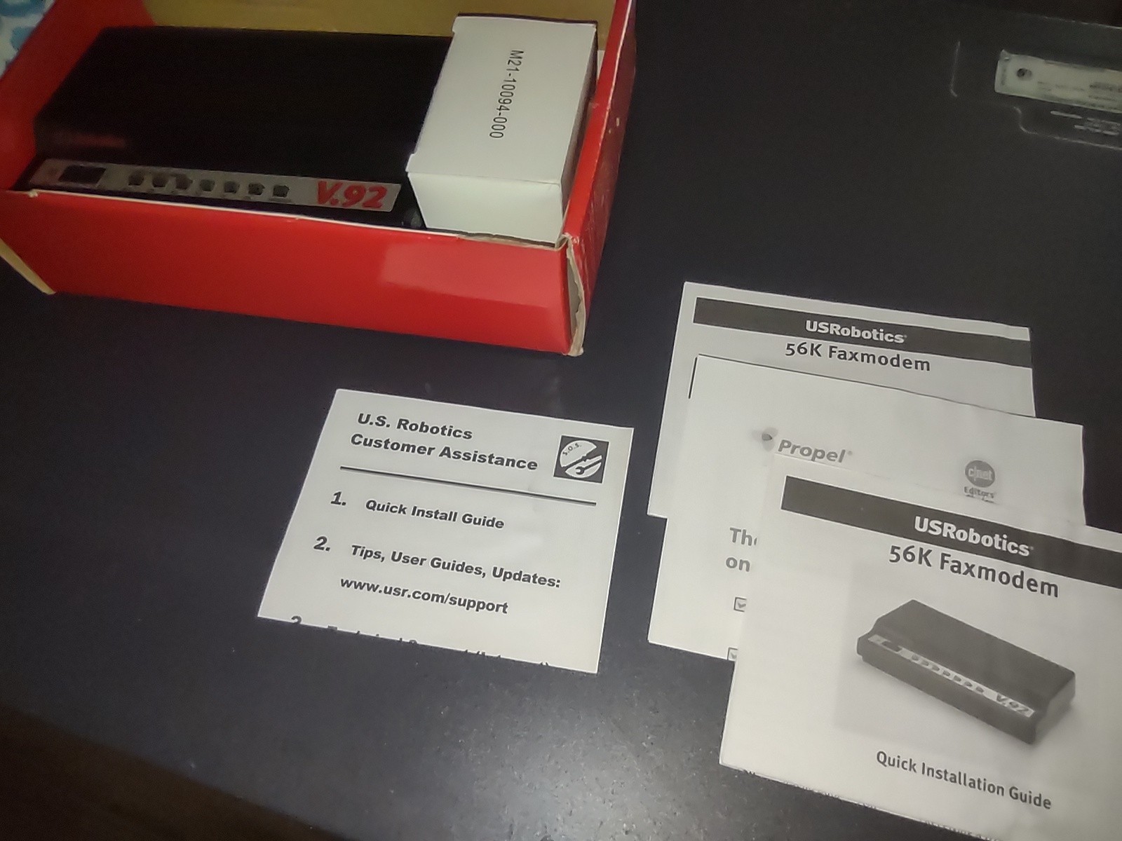 US Robotics 5686E 56K FaxModem V.92 And V.90 Technologies Unused