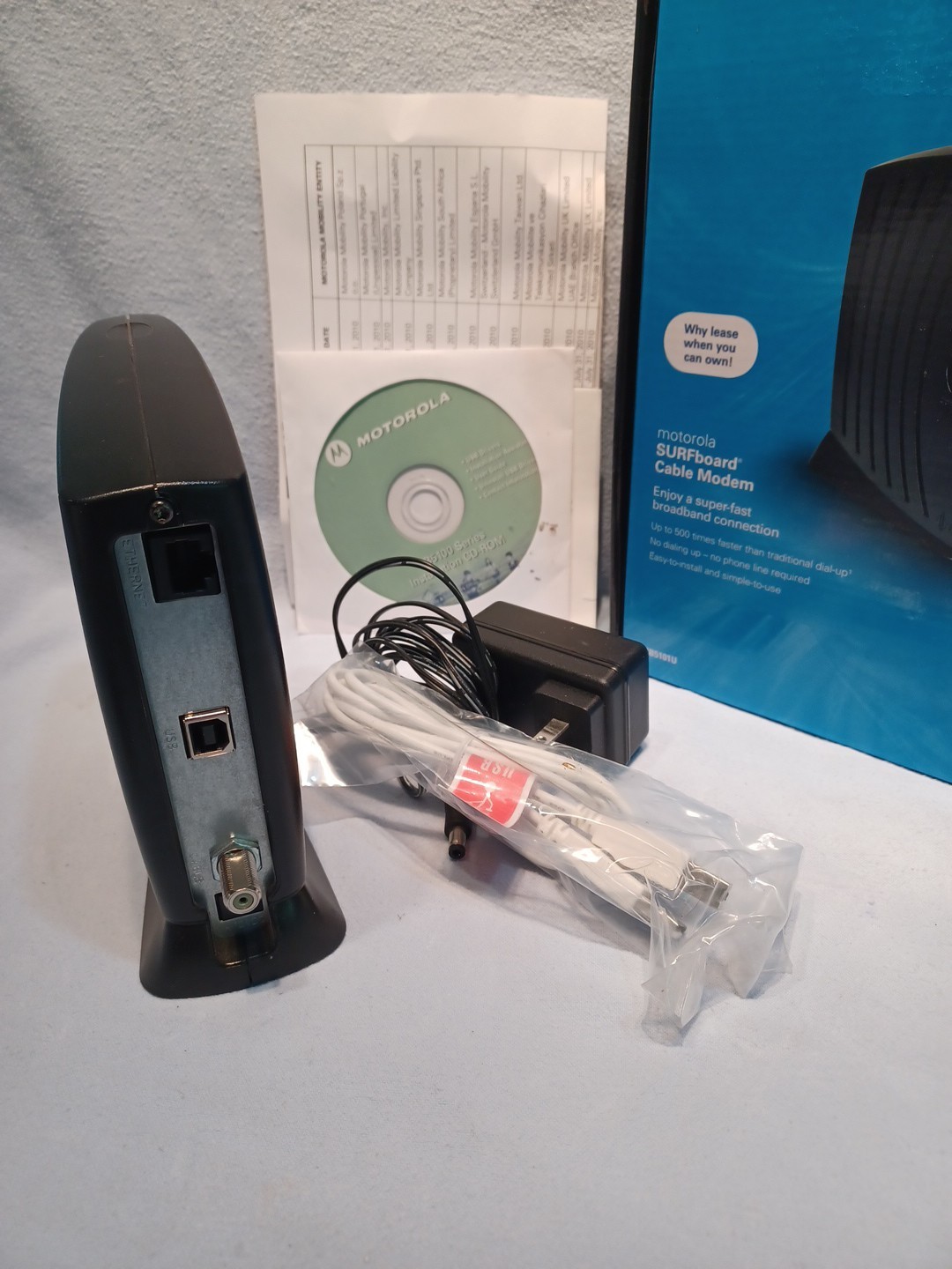 Motorola SURFboard SB5101U (567005-005-00) 38.91 Mbps NIB