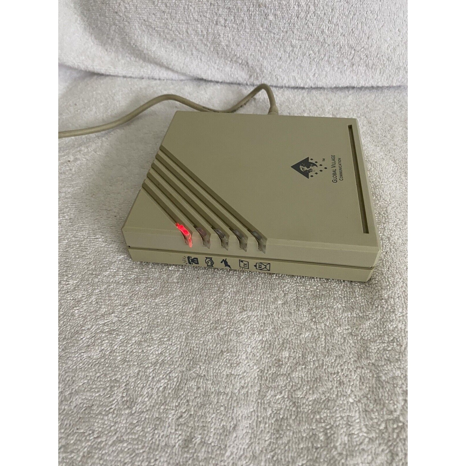 Global Village Communication Model A800 Teleport/Gold Fax Modem With Adapter!