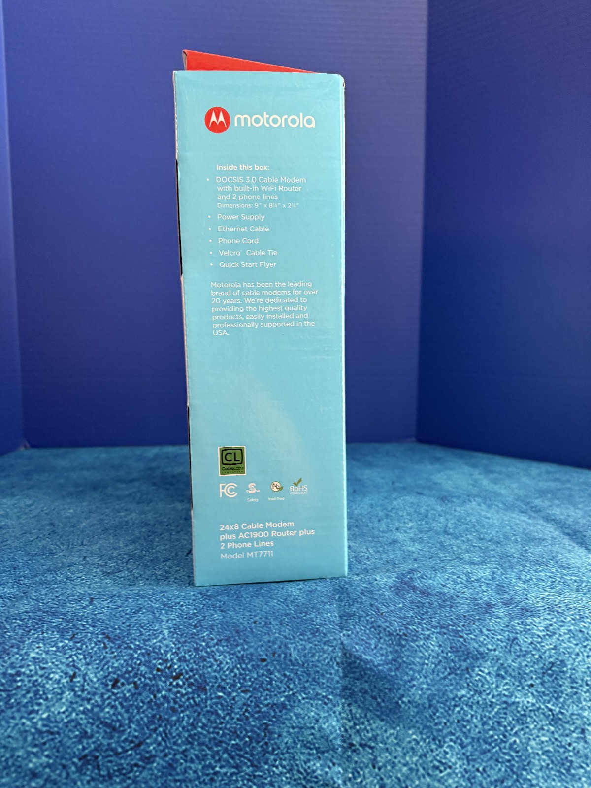 Motorola MT7711 24×8 Cable Modem plus AC1900 WiFi Router