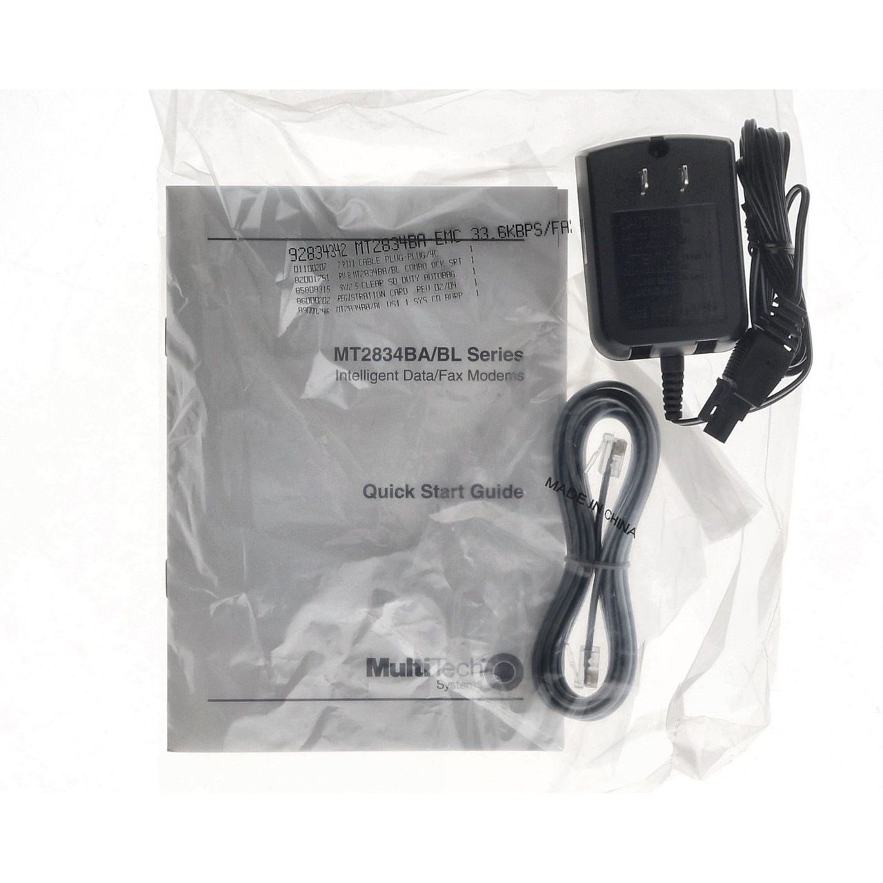 Multitech Systems MT2834BA 28.8K External Data Fax Modem RS232