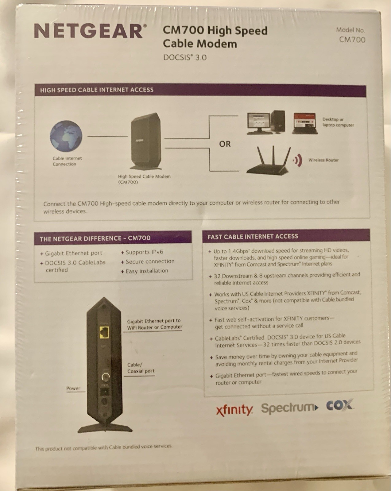 NETGEAR CM700 High Speed Cable Modem