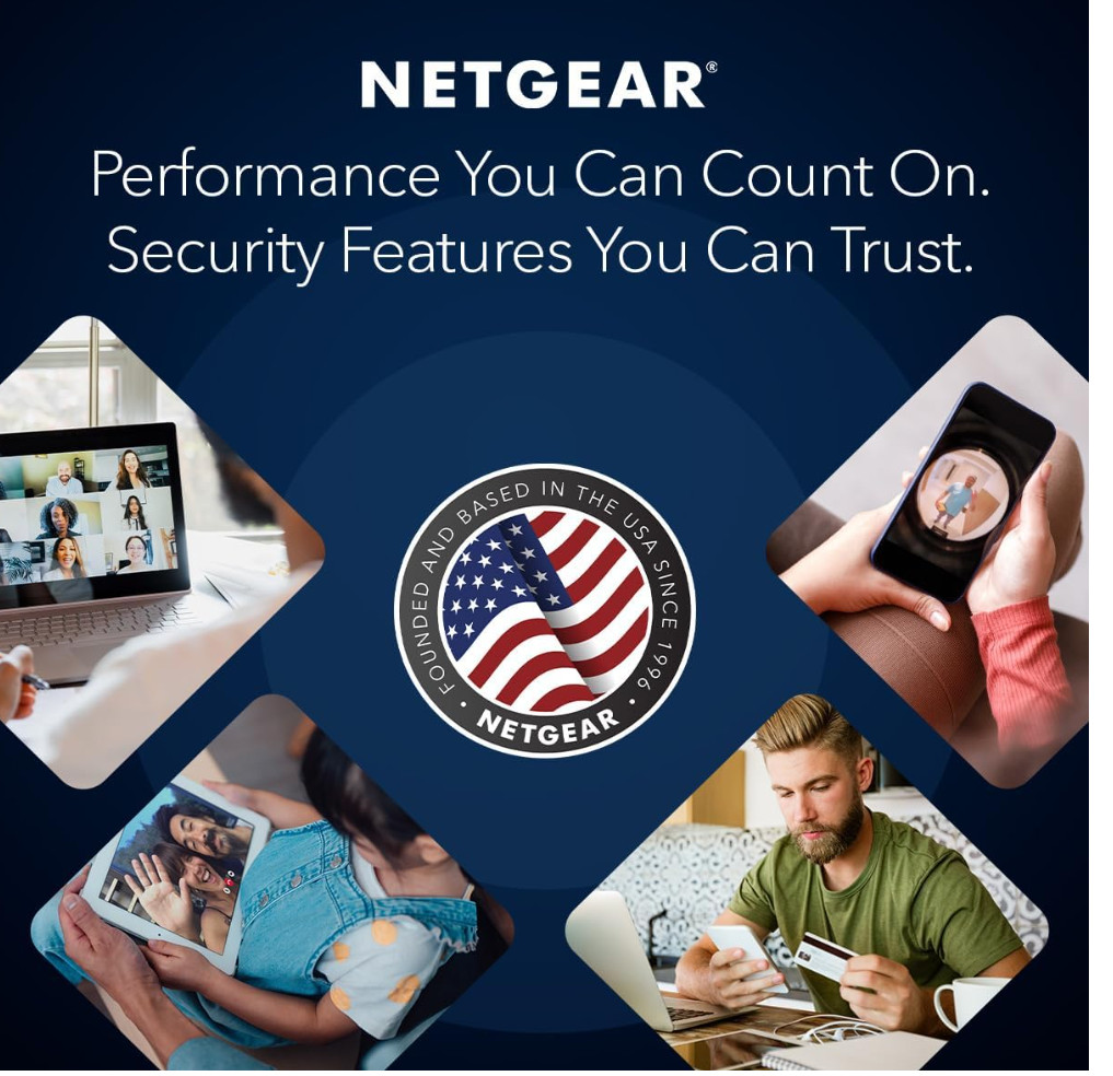 New NETGEAR Nighthawk Dual Band WiFi 6 AX2700 Cable Modem Router Damaged Box