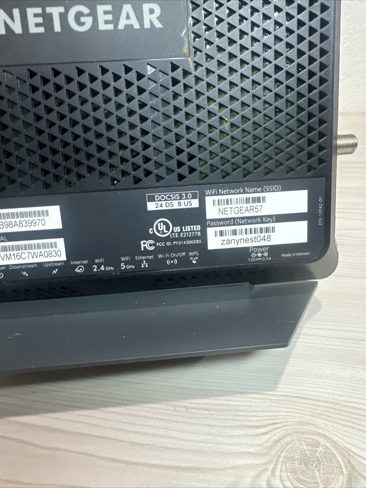 ✴️ NETGEAR Nighthawk AC1900 C6900 Wi Fi Cable Modem Router Grade A+ ✴️