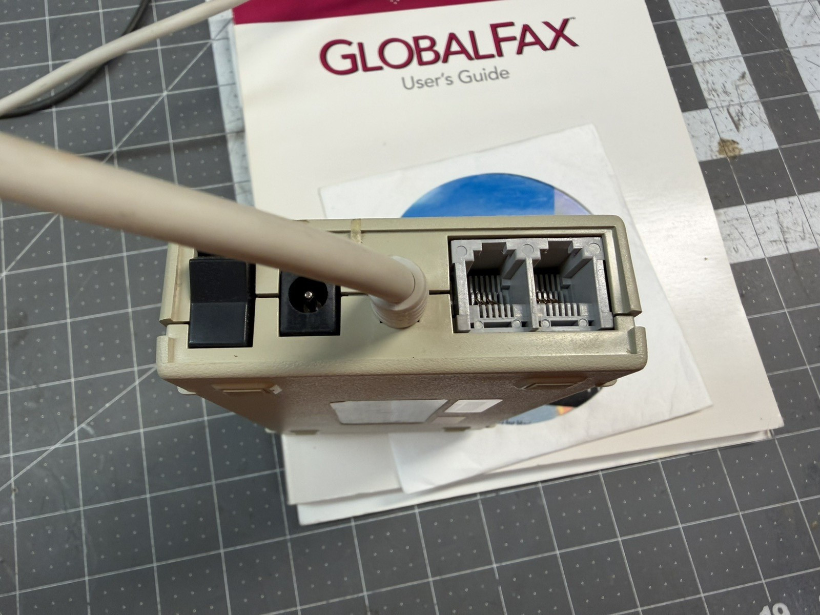 Macintosh Modem Global Village TelePort 56 External w CD Manuals GlobalFax