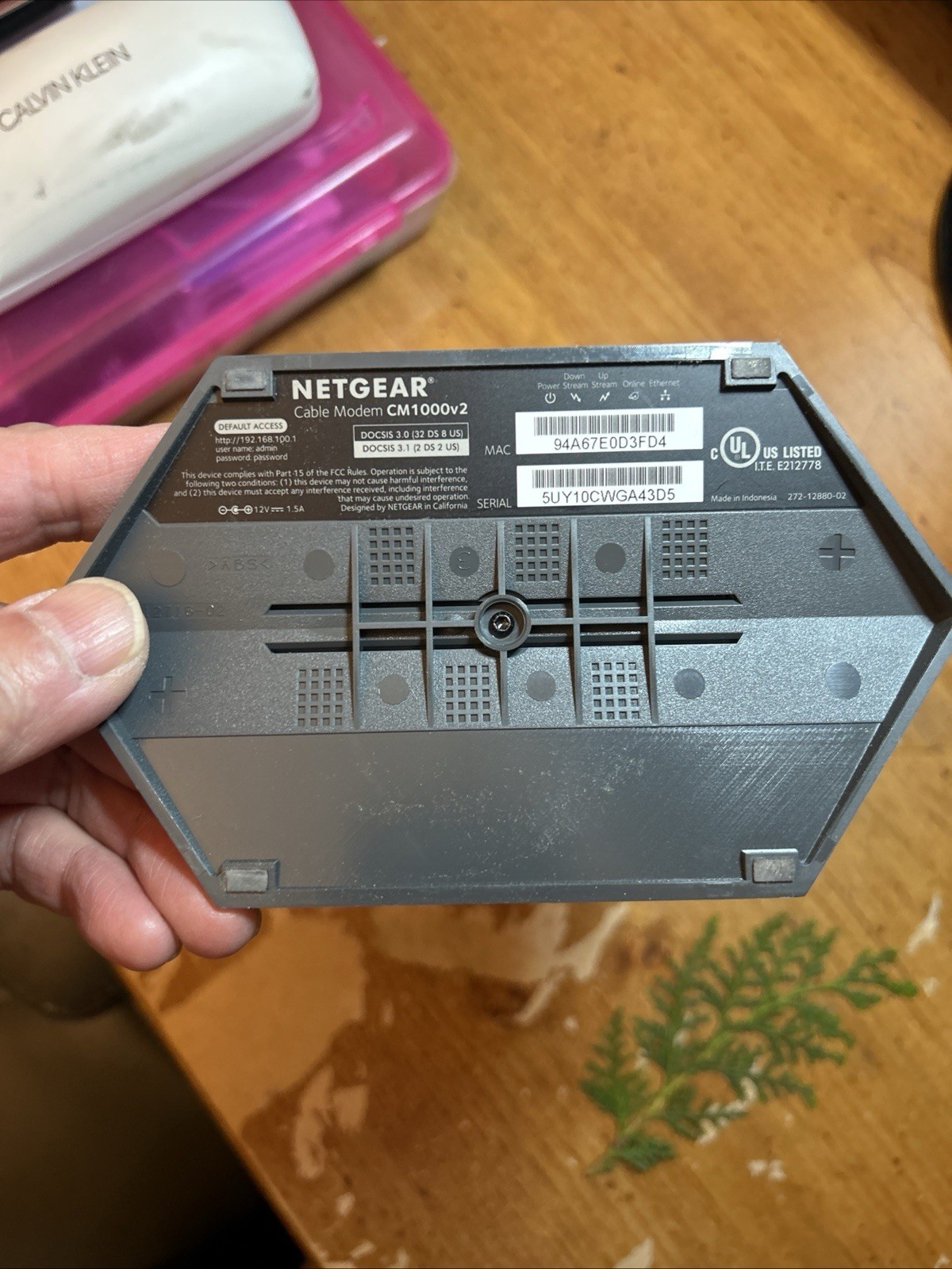 NETGEAR CM1000 Wired-Ethernet (RJ-45) Cable – CM1000100NAS Working Condition!