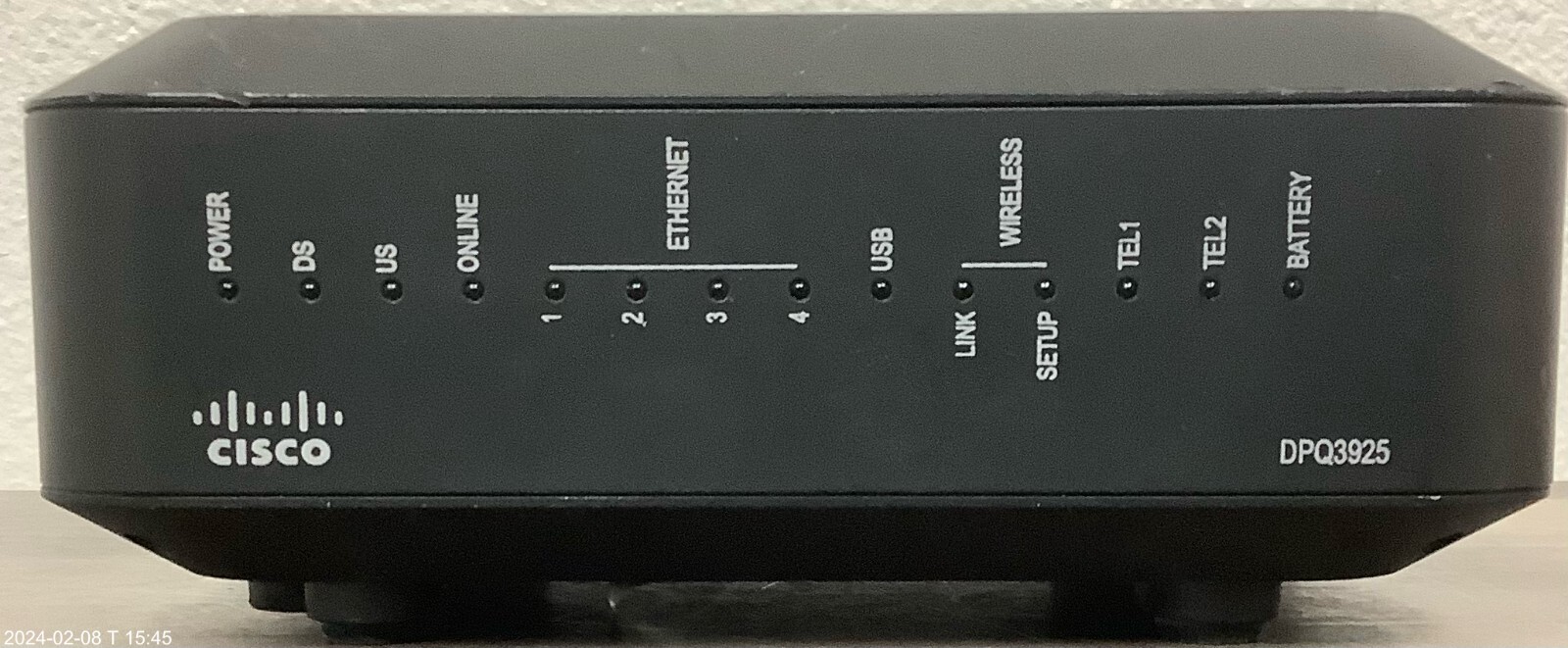 CISCO DPQ3925 DOCSIS 3.0 Vocie Gateway MODEM NO: 036054032